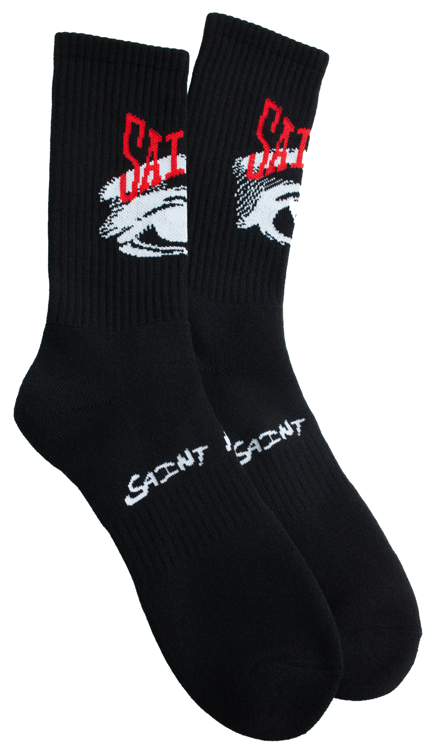 Saint Mxxxxxx Black print socks