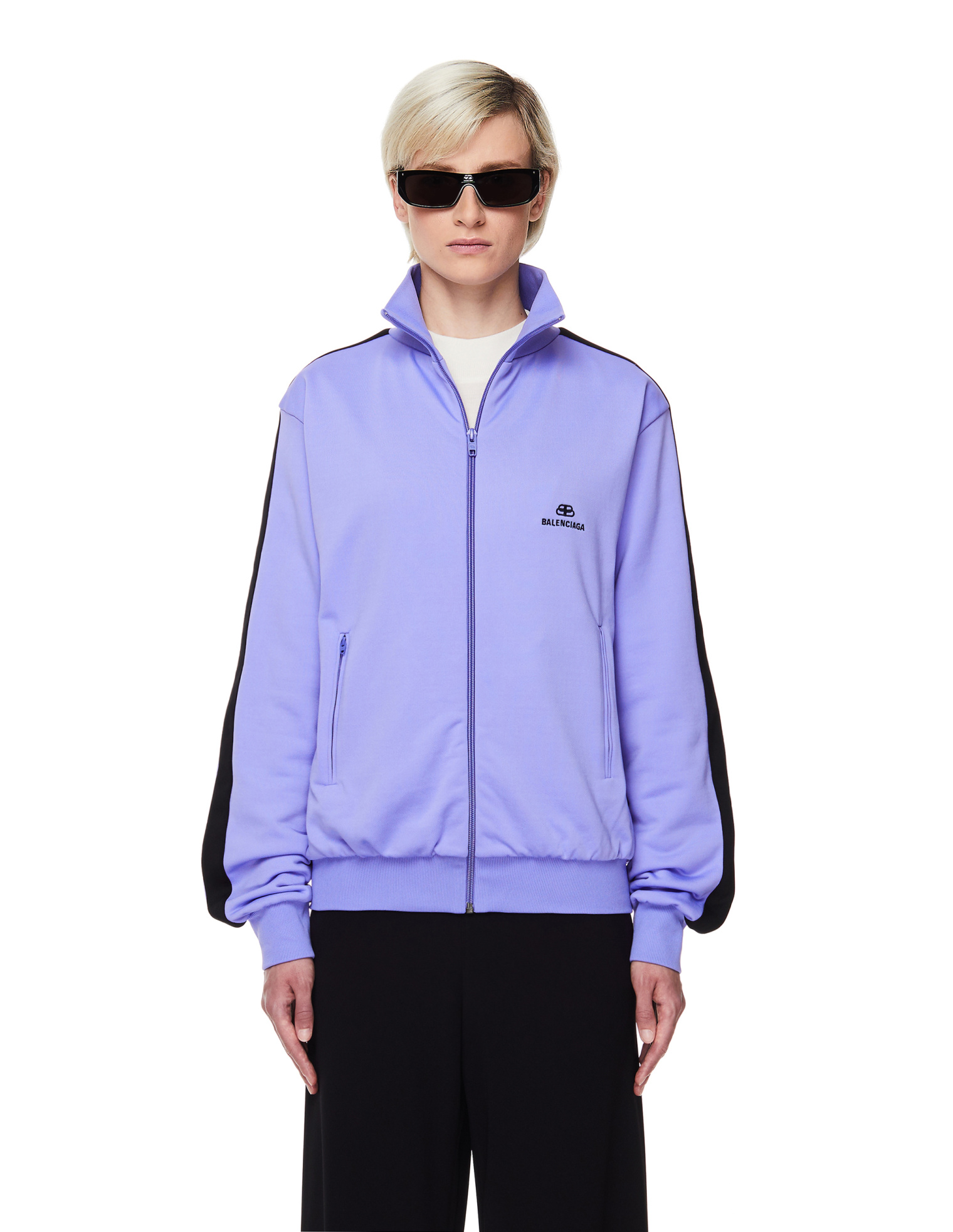 Balenciaga Purple Logo Track Jacket