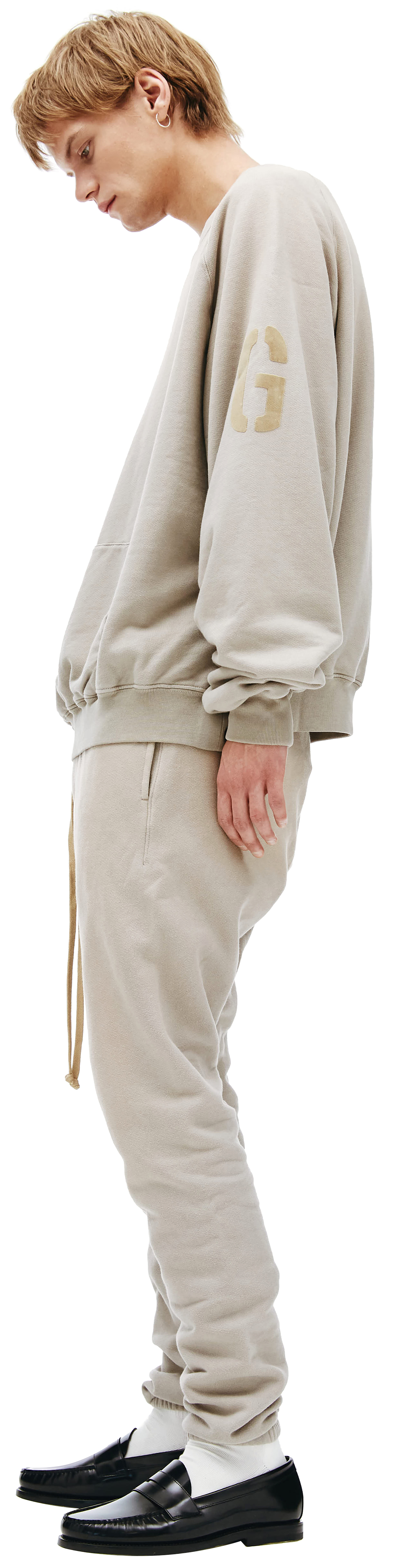 Fear of God Beige Logo Crewneck Sweatshirt