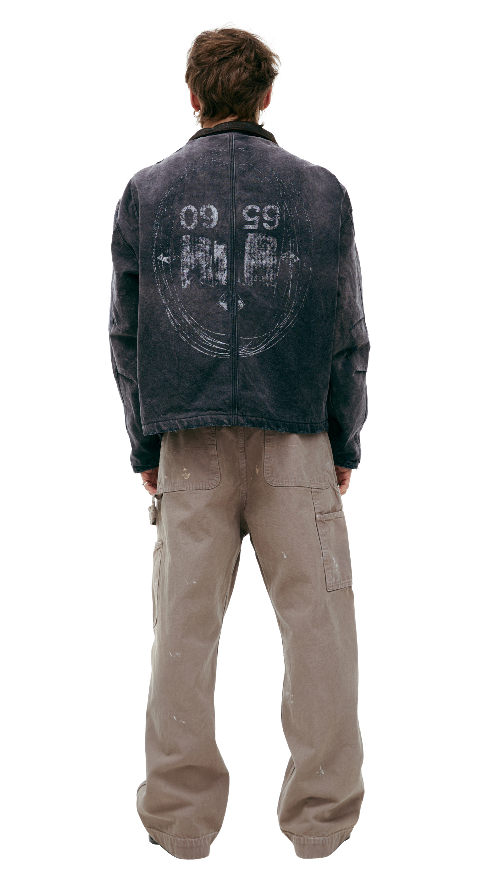 Enfants Riches Deprimes Grey monoprint jacket