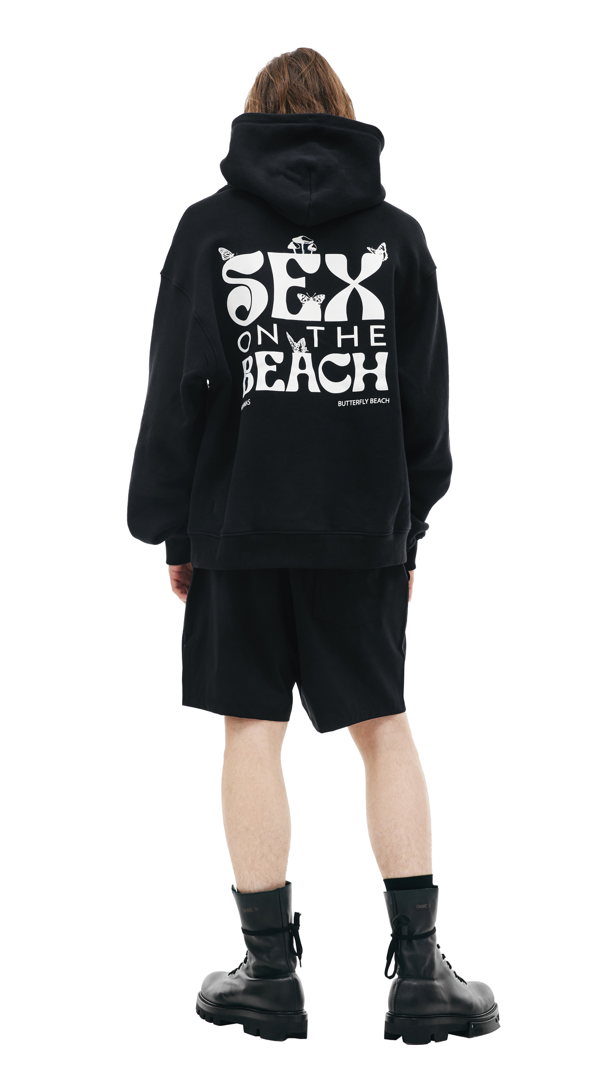 Nahmias Black printed hoodie