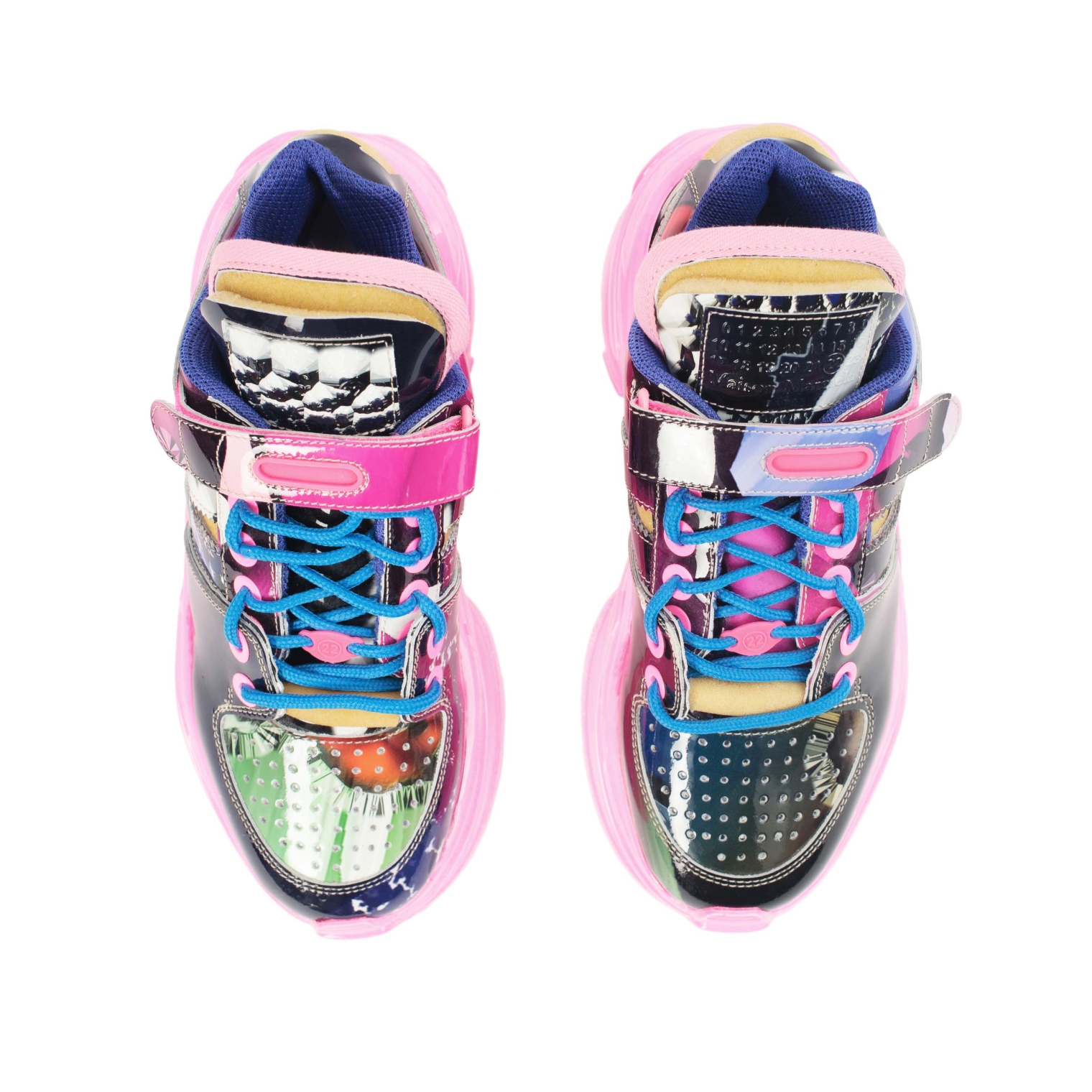 Maison Margiela Flamingo Printed Retro Fit Sneakers