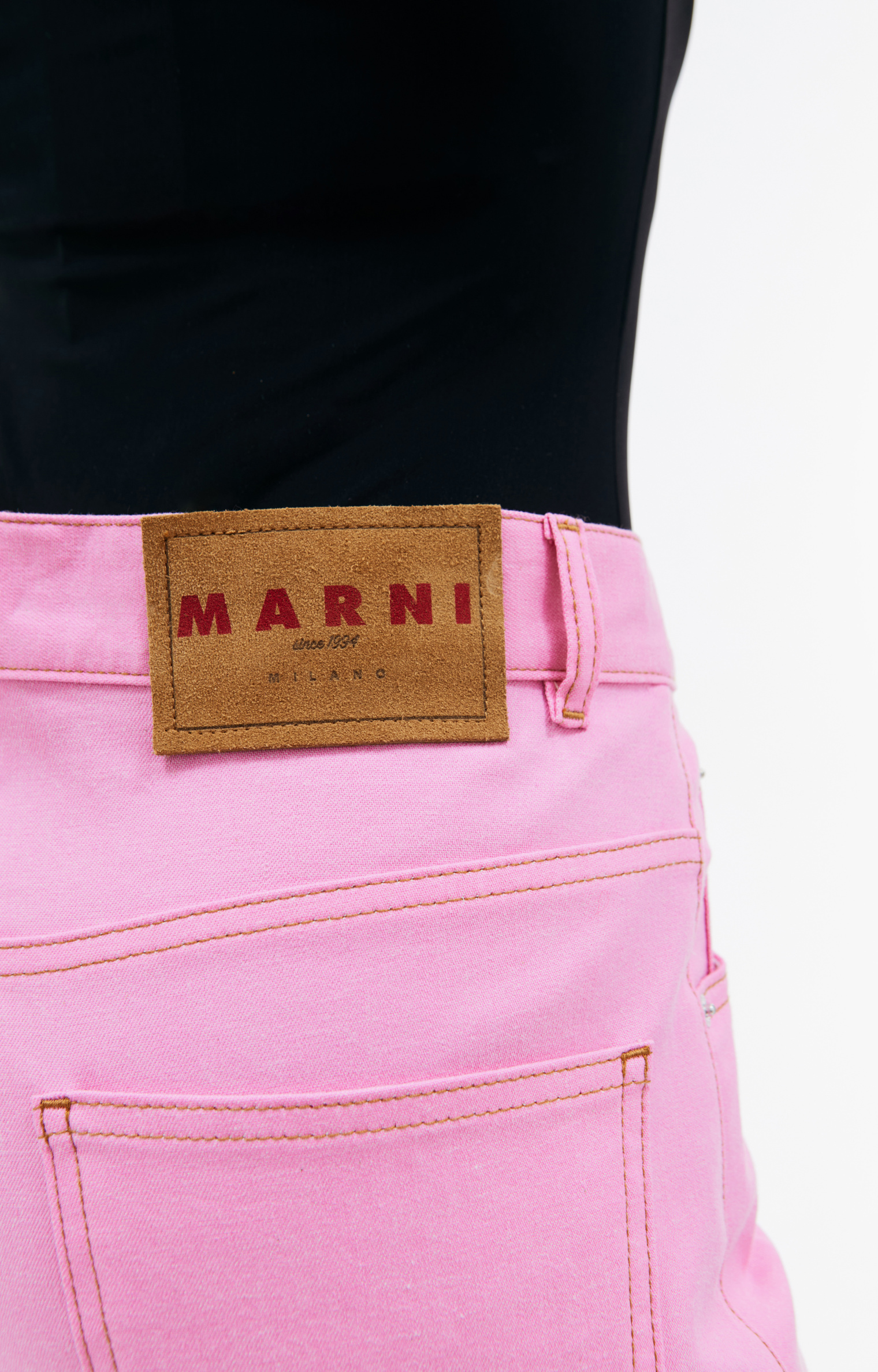 Marni Embroidered logo jeans