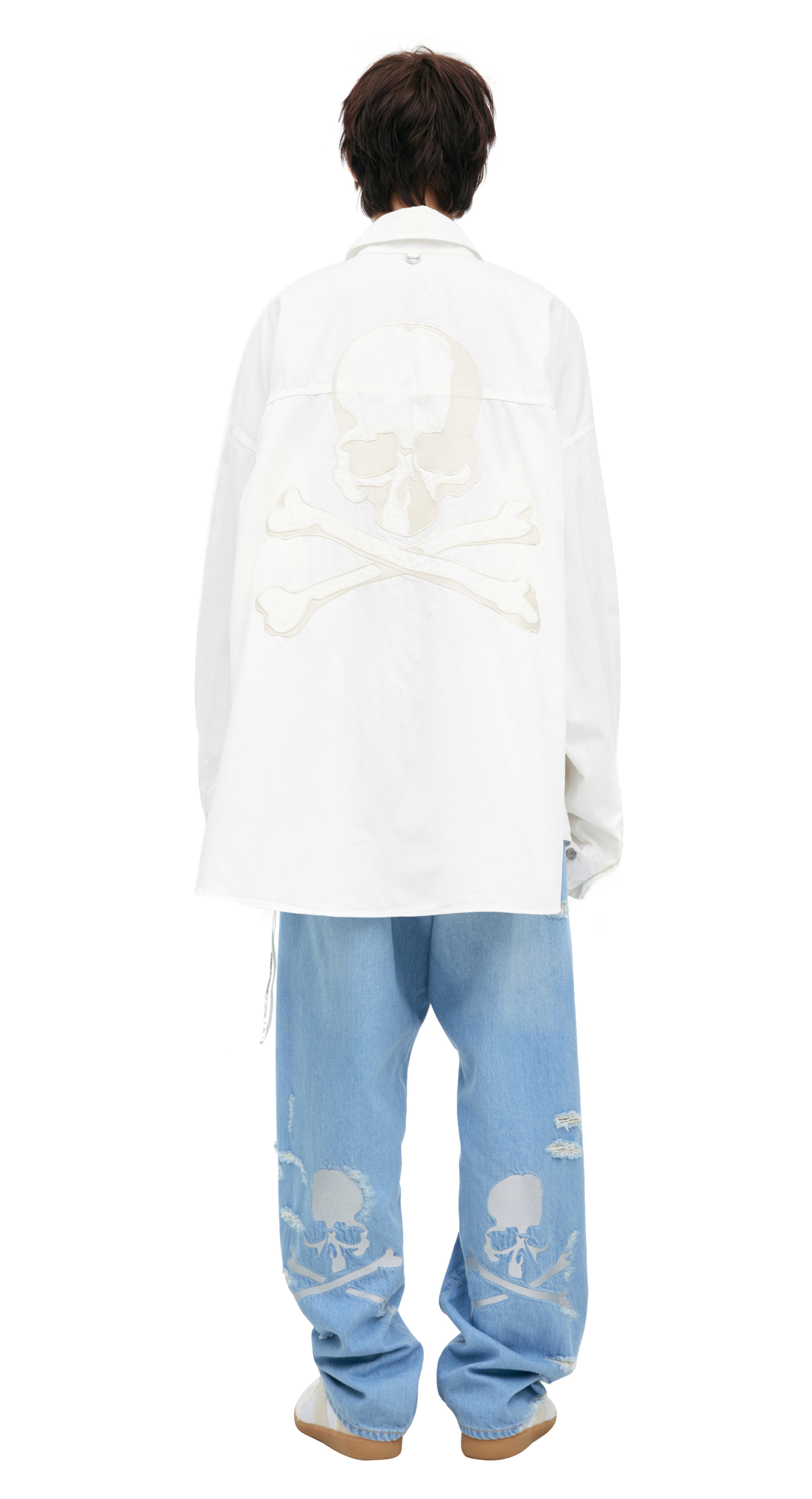 Mastermind WORLD White embroidered shirt