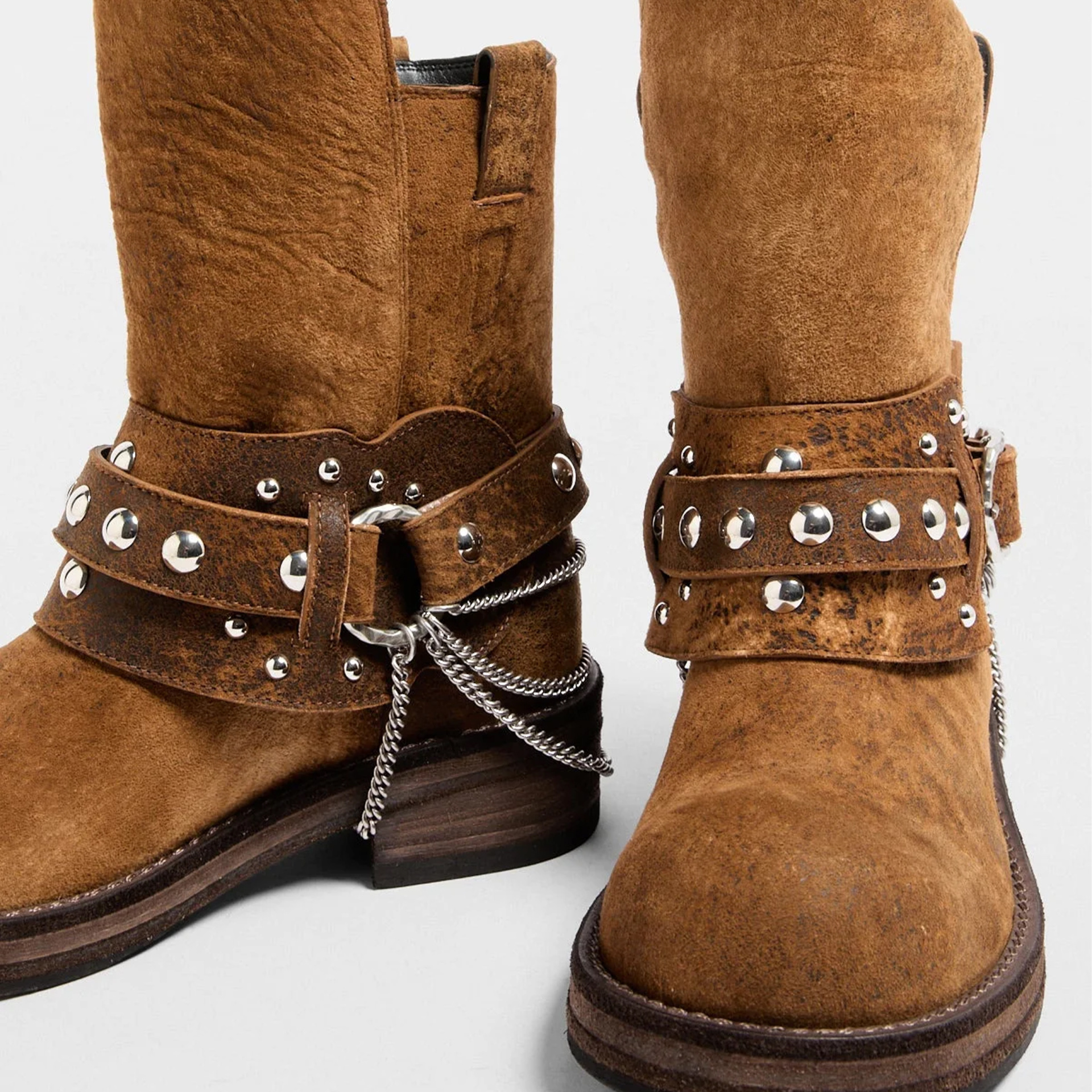 Ann Demeulemeester BOA RIDING Suede Boots