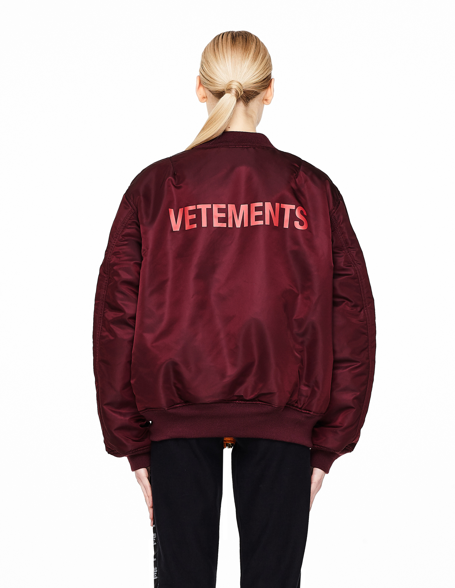 VETEMENTS Двусторонний oversize-бомбер с логотипом