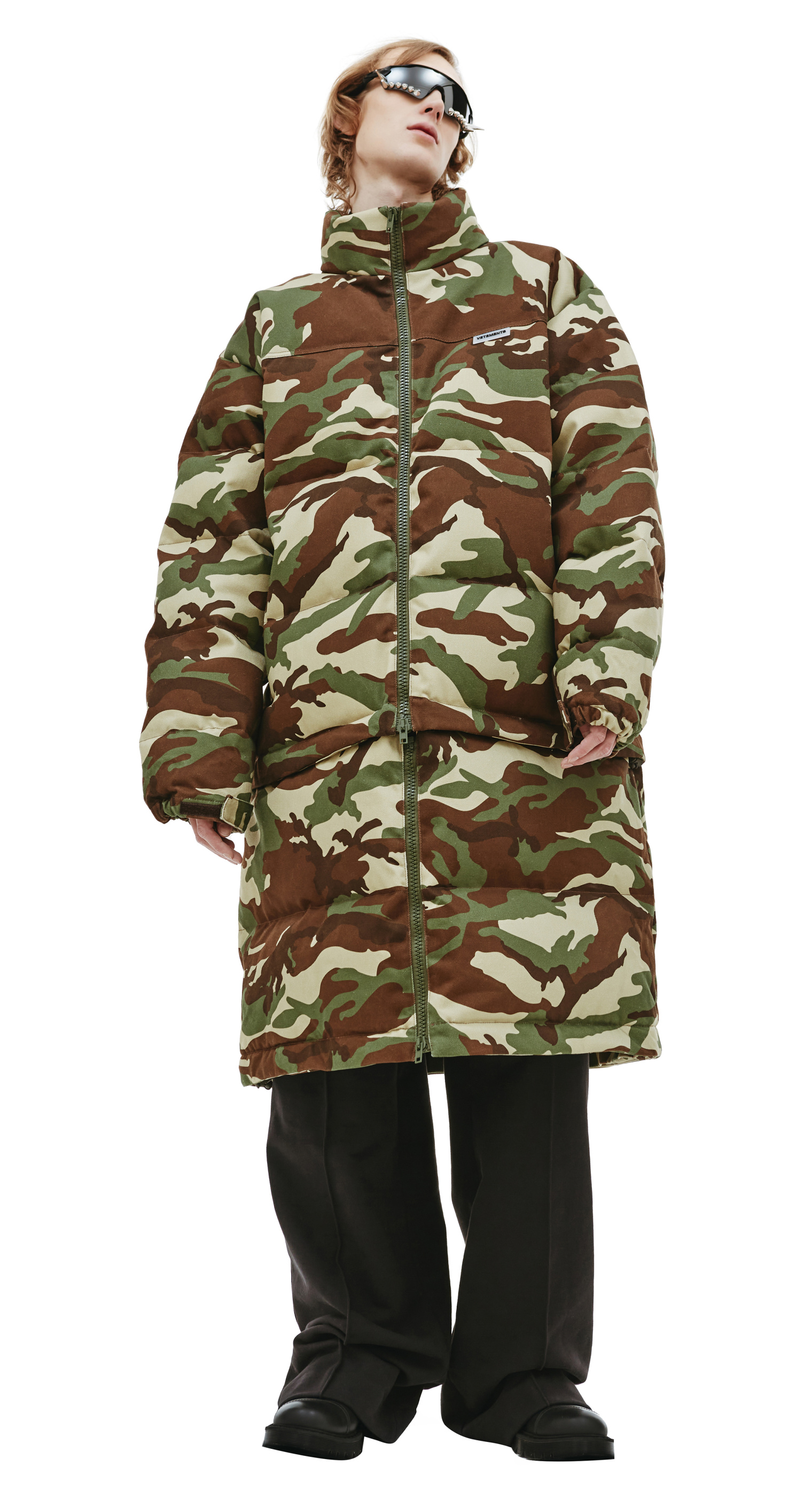 VETEMENTS Camouflage Maxi Padded Coat
