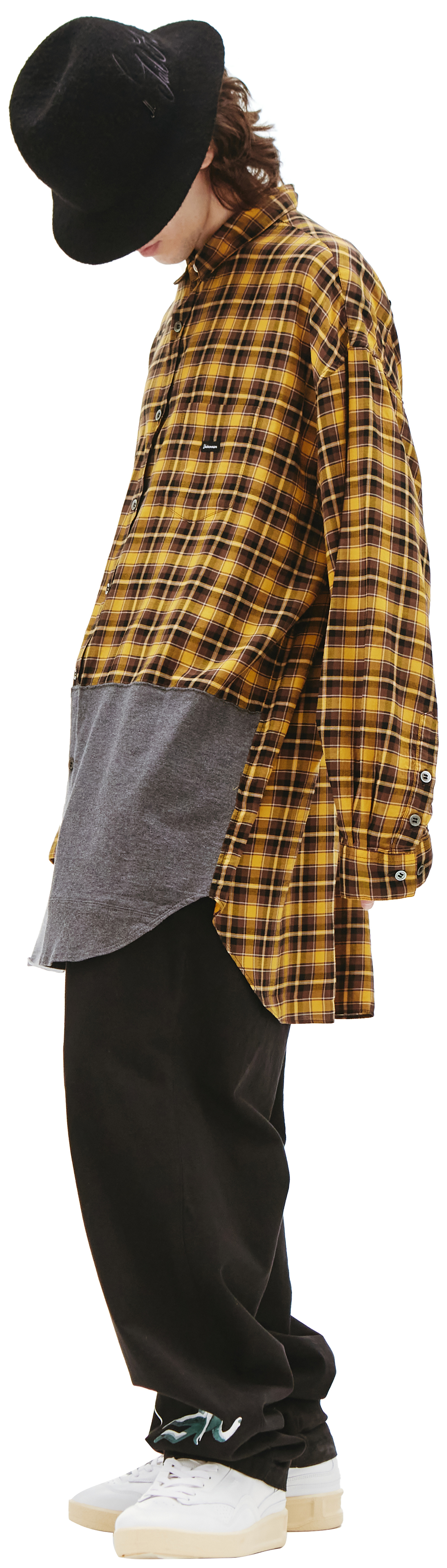 Undercover Logo patch check Shirt