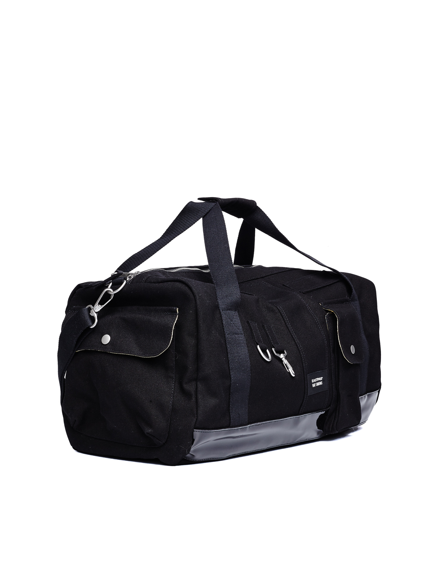 Raf Simons Black Cotton Travel Bag