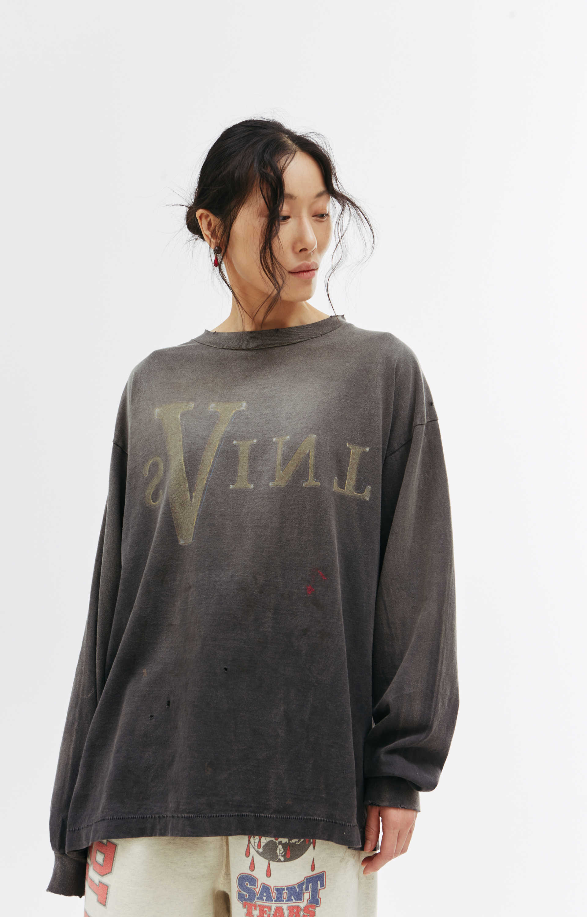 Saint Michael Saint Michael x VLONE printed long sleeve t-shirt