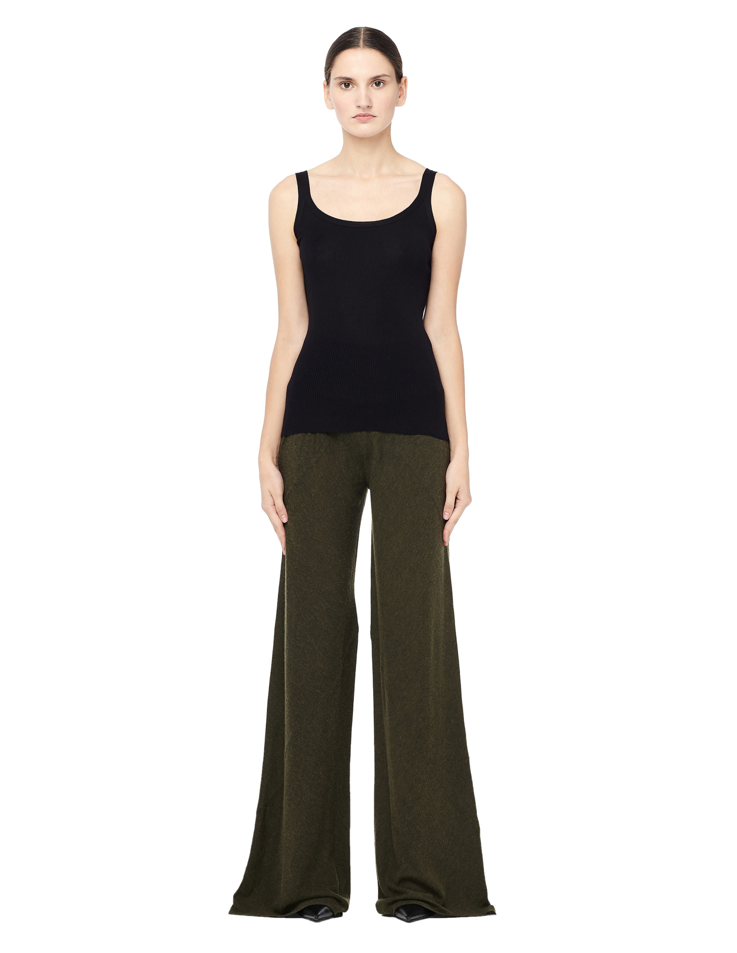 Rick Owens Lilies Широкие трикотажные брюки