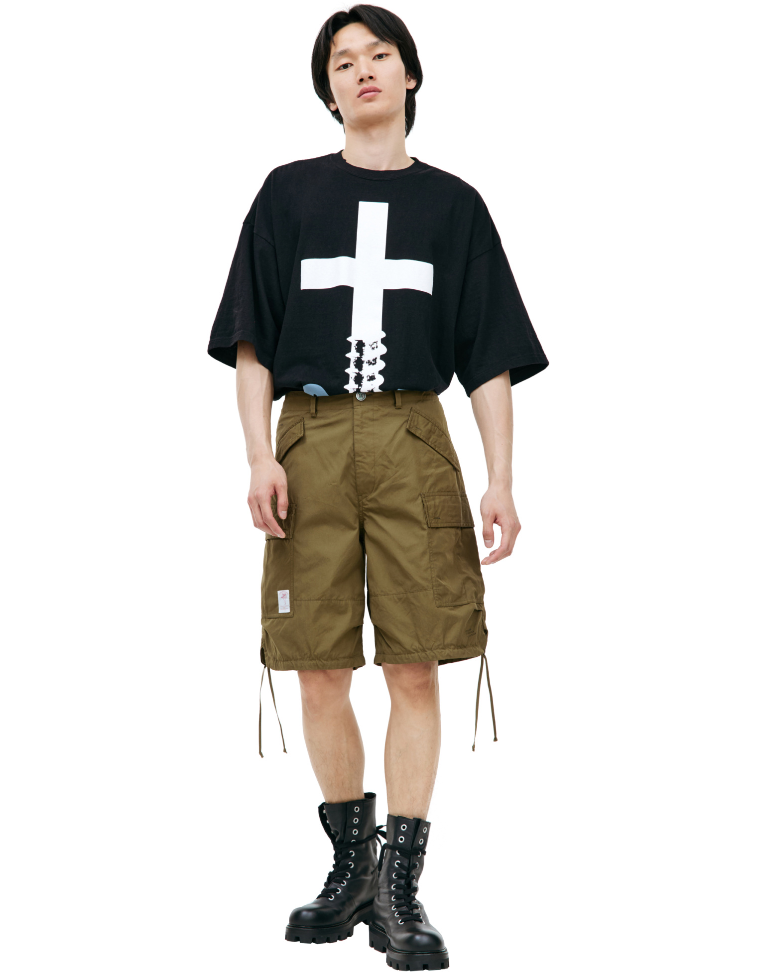Undercover Khaki cargo shorts