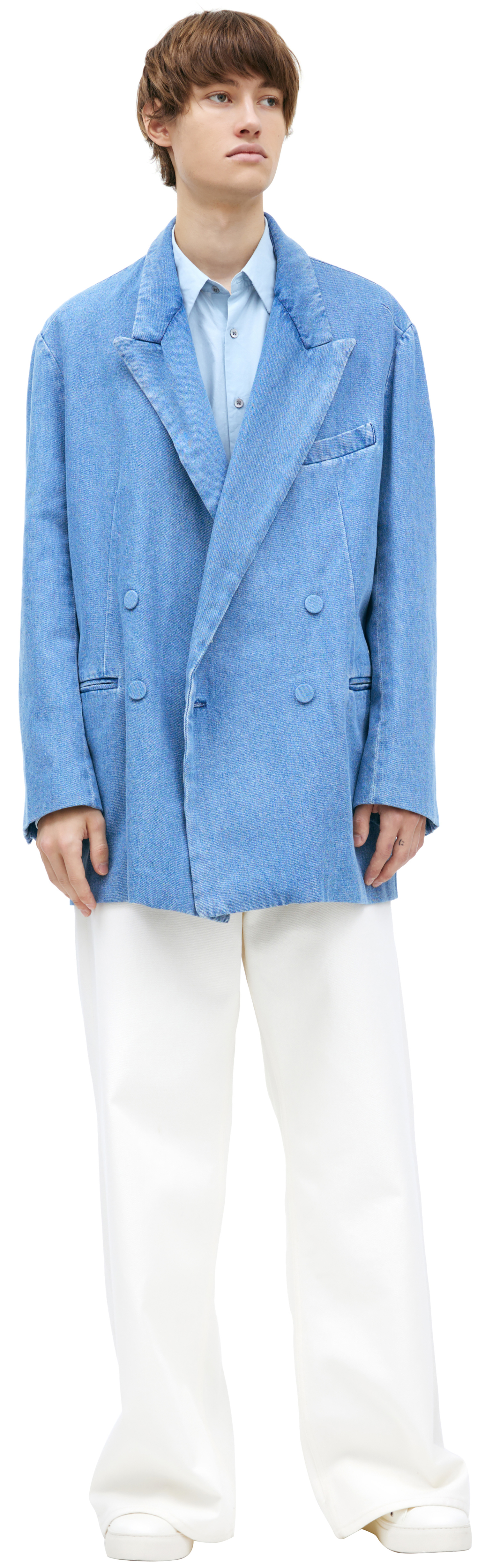 Dries Van Noten Denim blazer with buttons