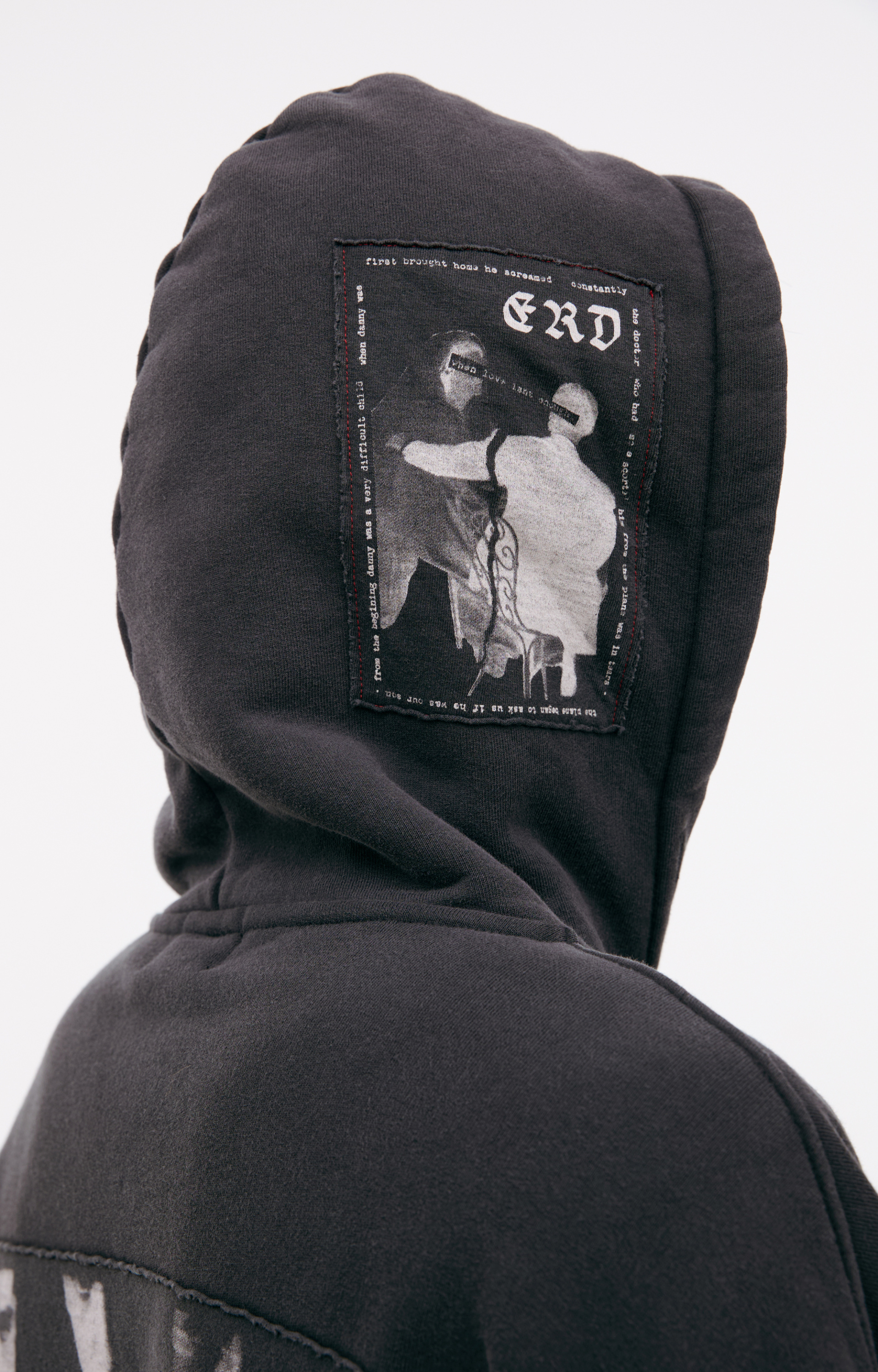 Enfants Riches Déprimés Black hoodie with patches