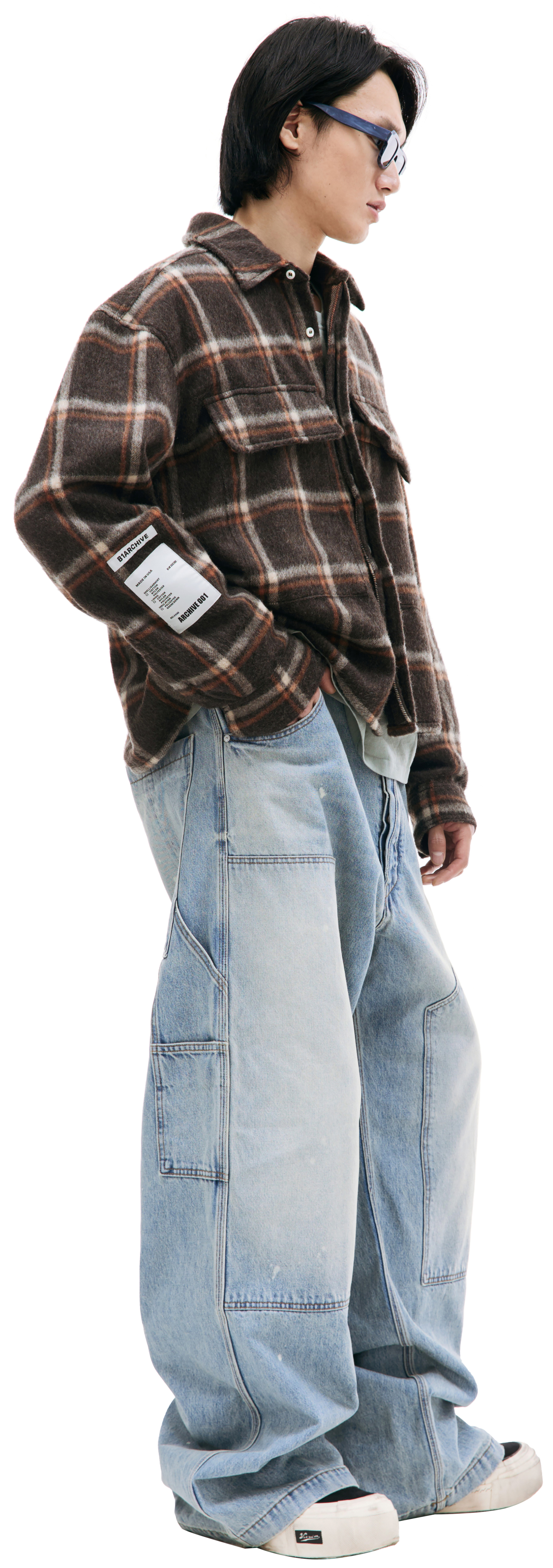 B1ARCHIVE Brown plaid shirt