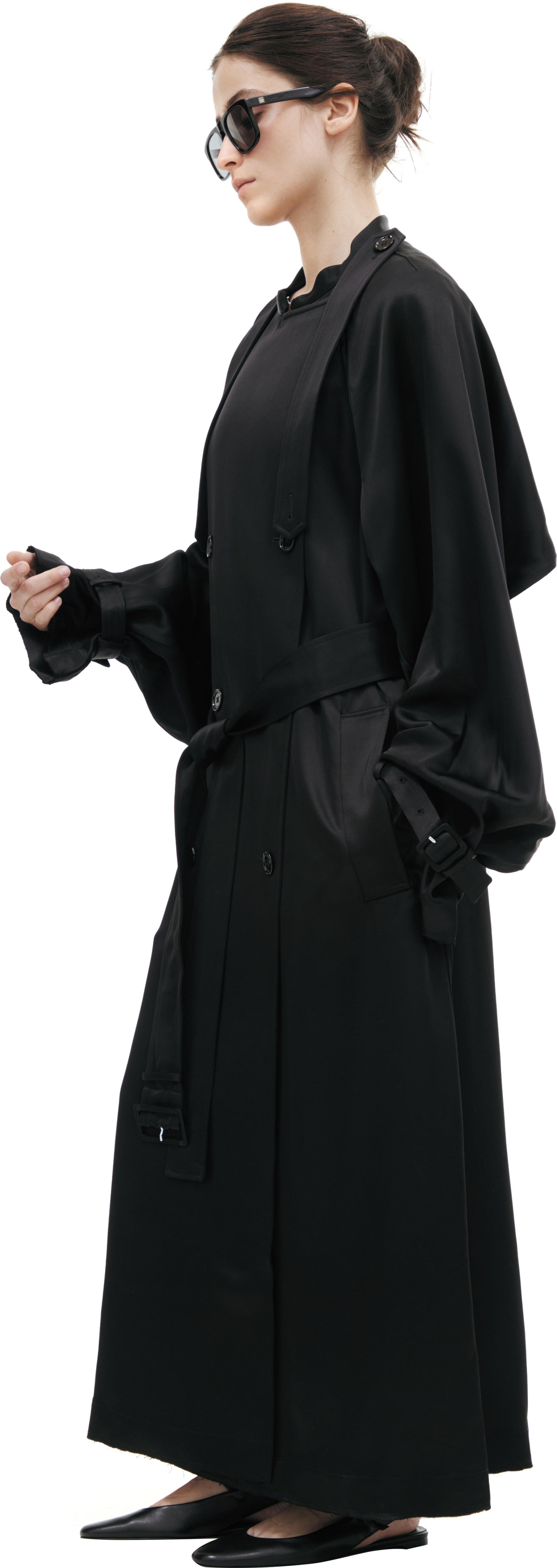TOTEME Double-breasted viscose trench coat