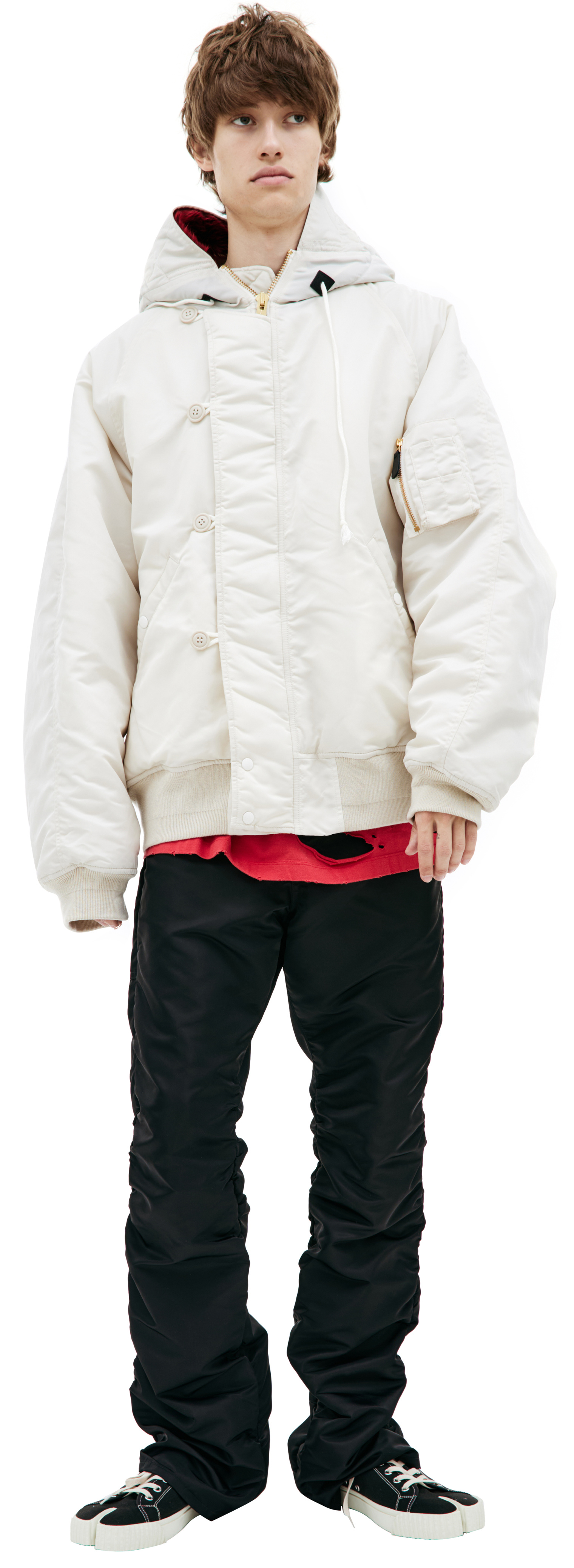 Doublet White PETAL MOUTH jacket