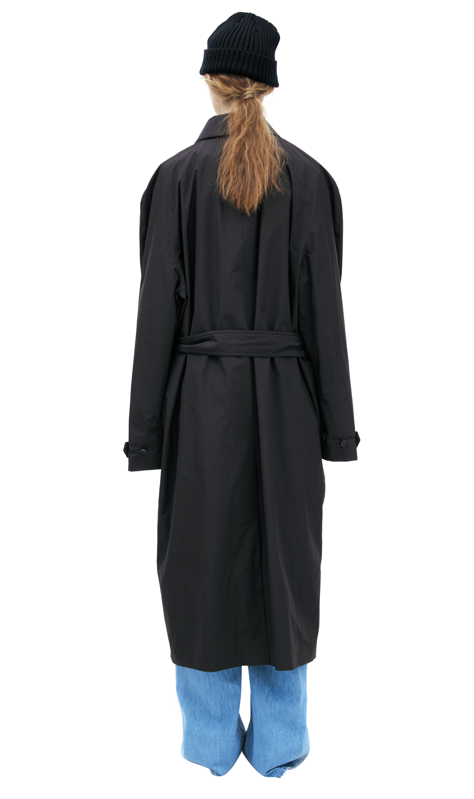 The Row Black buttoned coat
