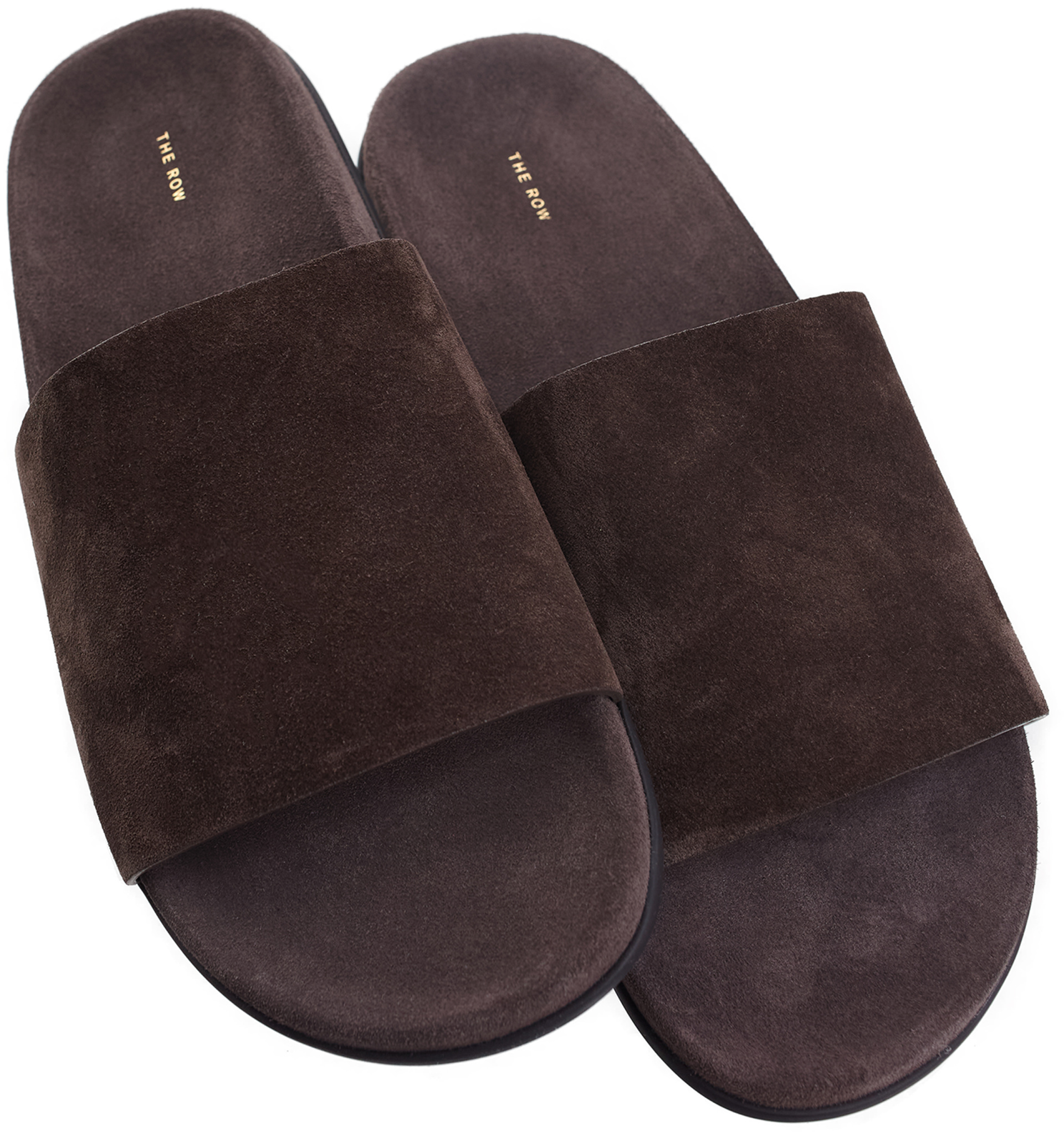 The Row Suede slippers