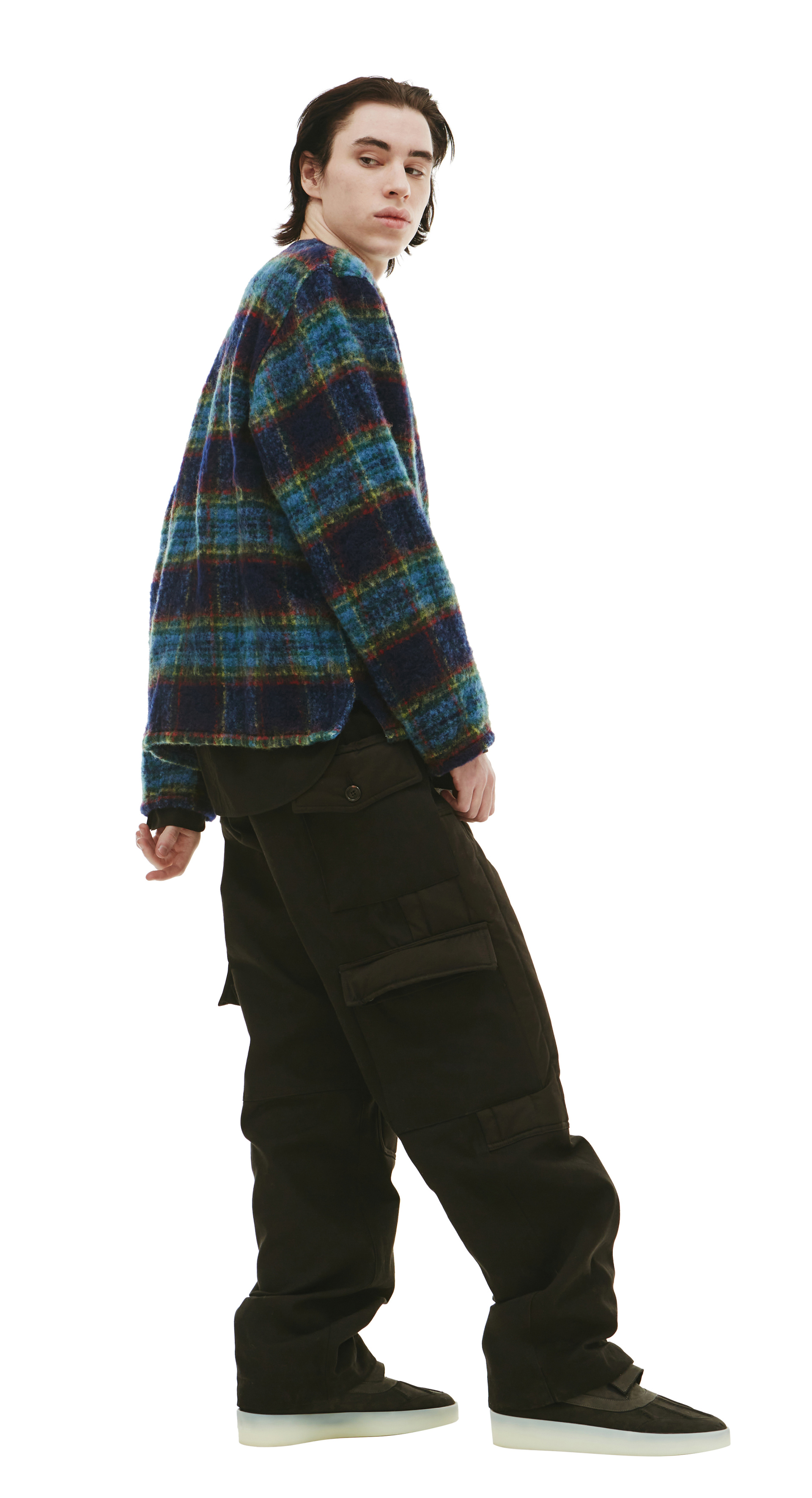 BTFL Wool check cardigan