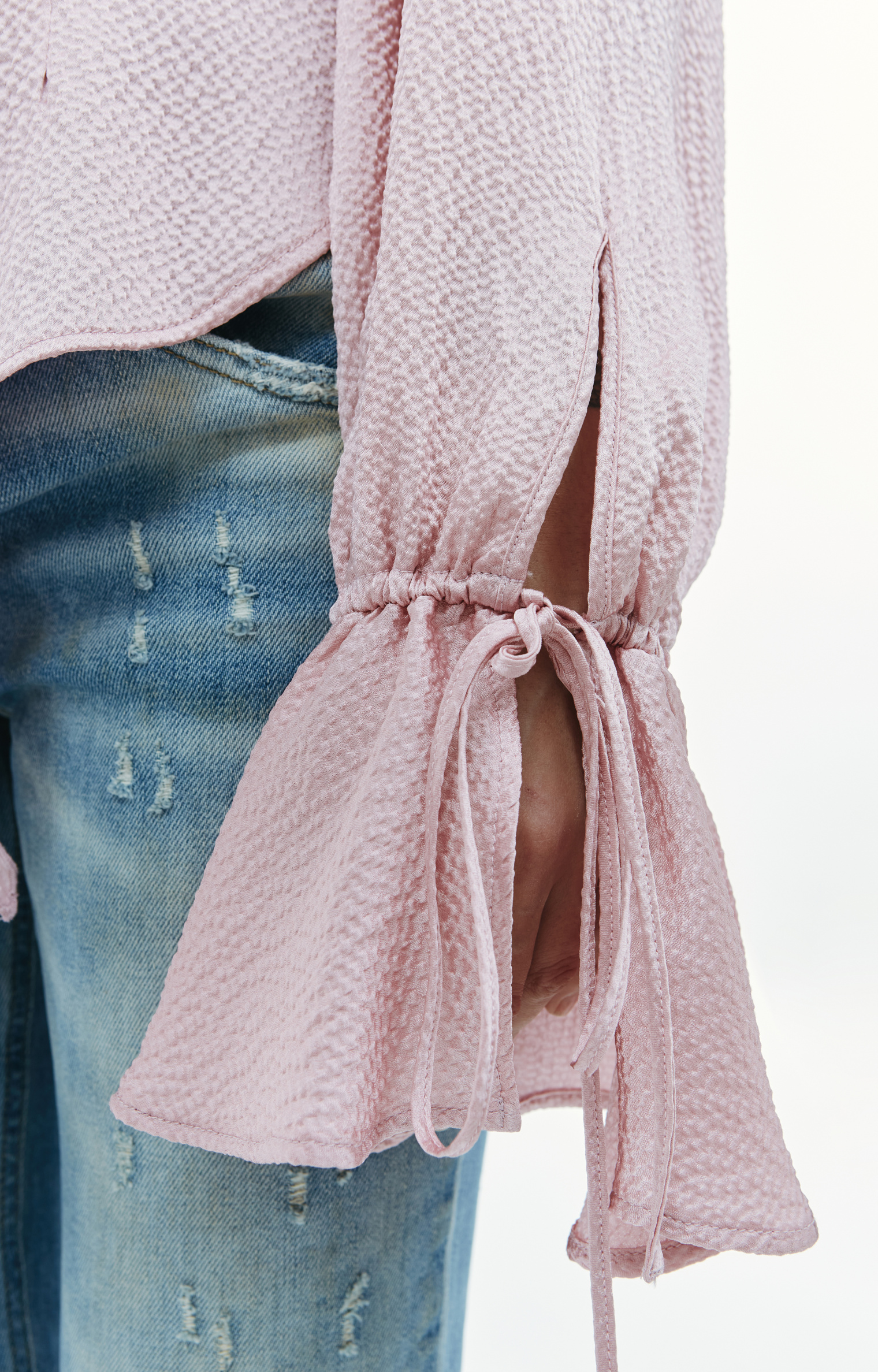 Blumarine Pink Ruffle Shirt