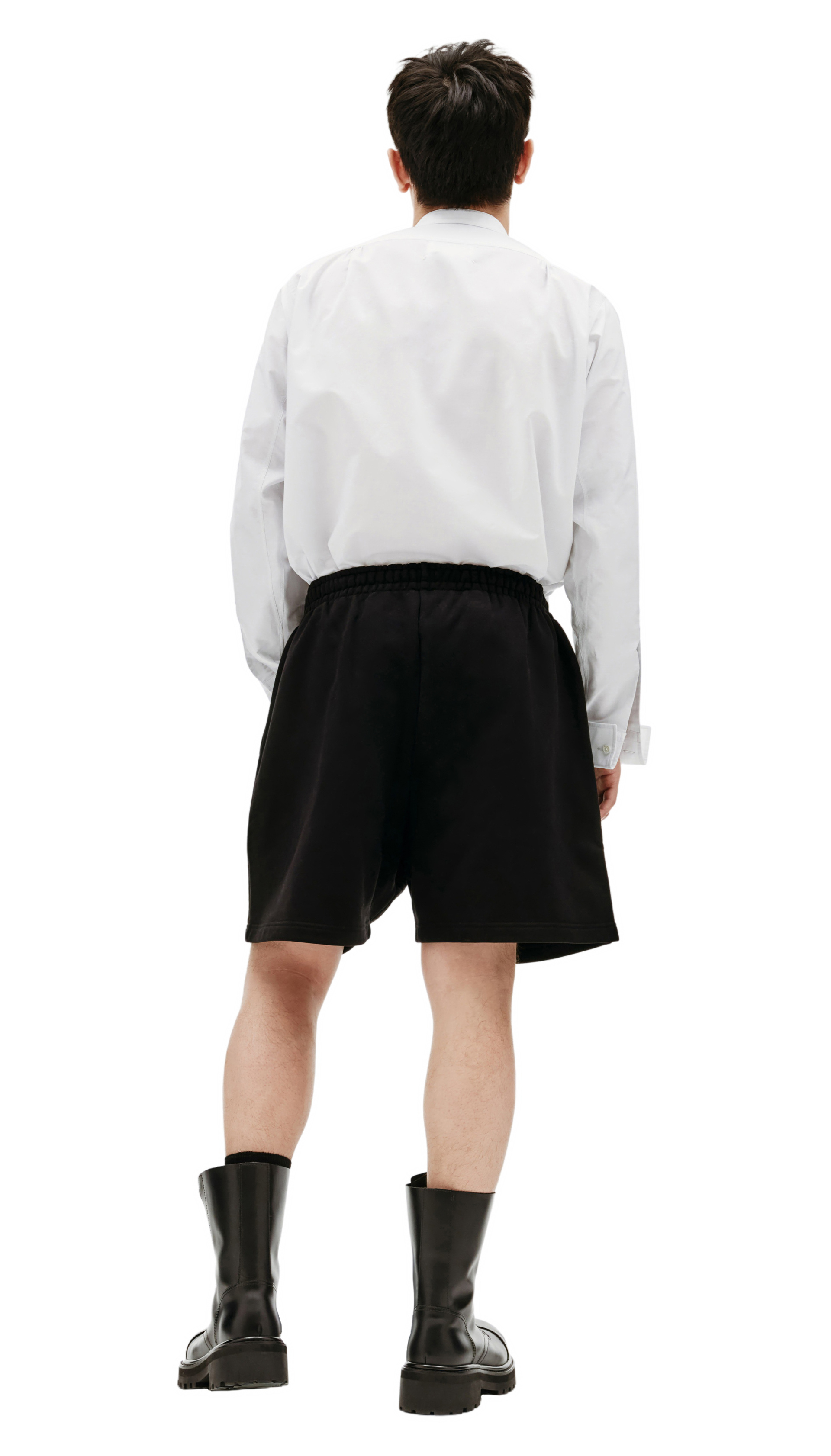 Balenciaga Black Cotton Shorts