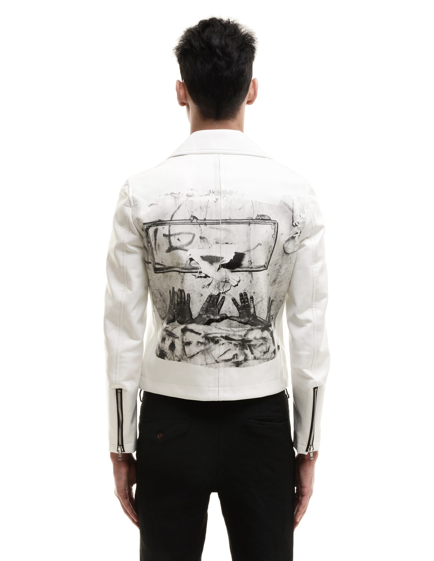 Comme des Garcons Homme plus Куртка из искусственной кожи