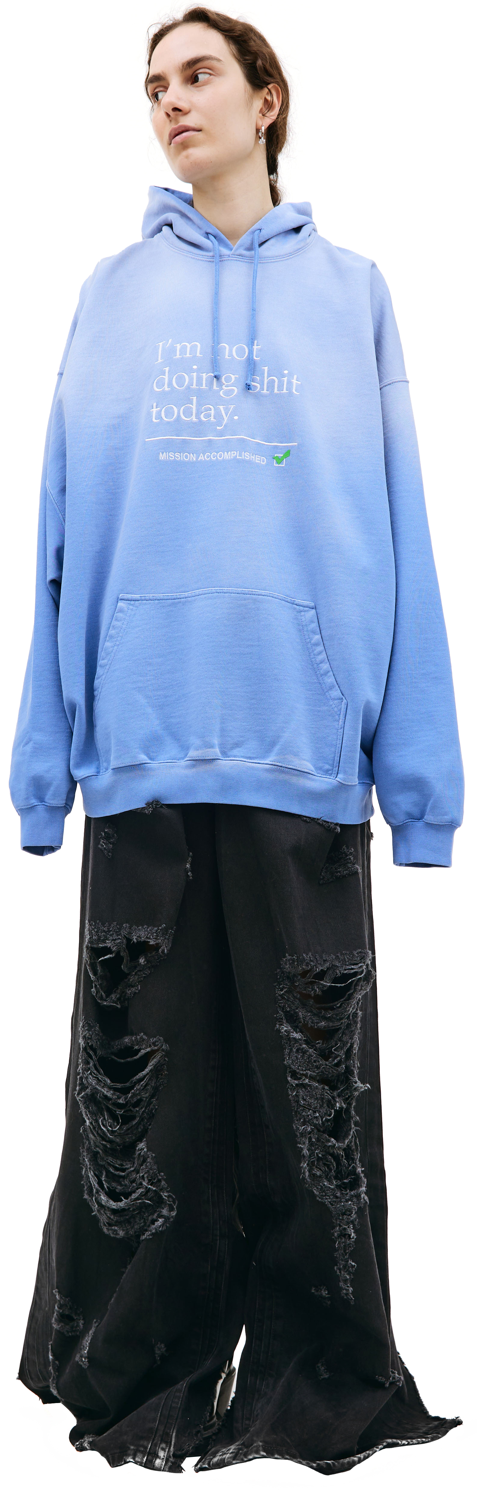 VETEMENTS \'I\'m Not Doing Shit Today\' hoodie