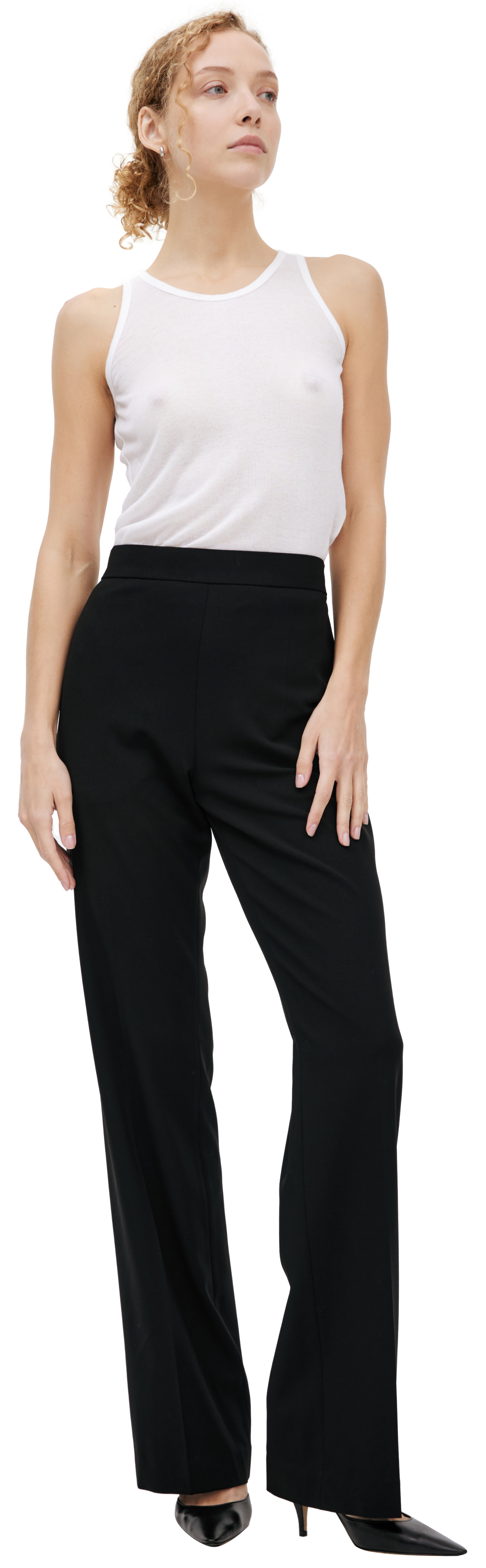 The Row Black arrow trousers