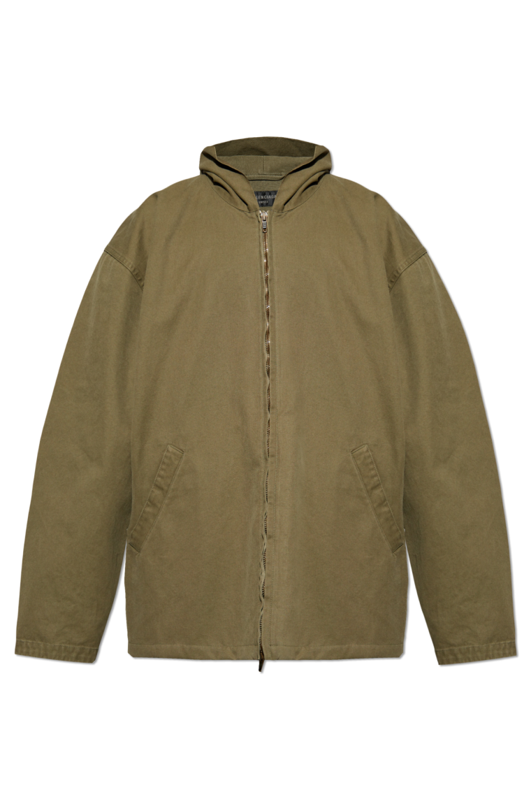 Balenciaga Khaki hooded jacket