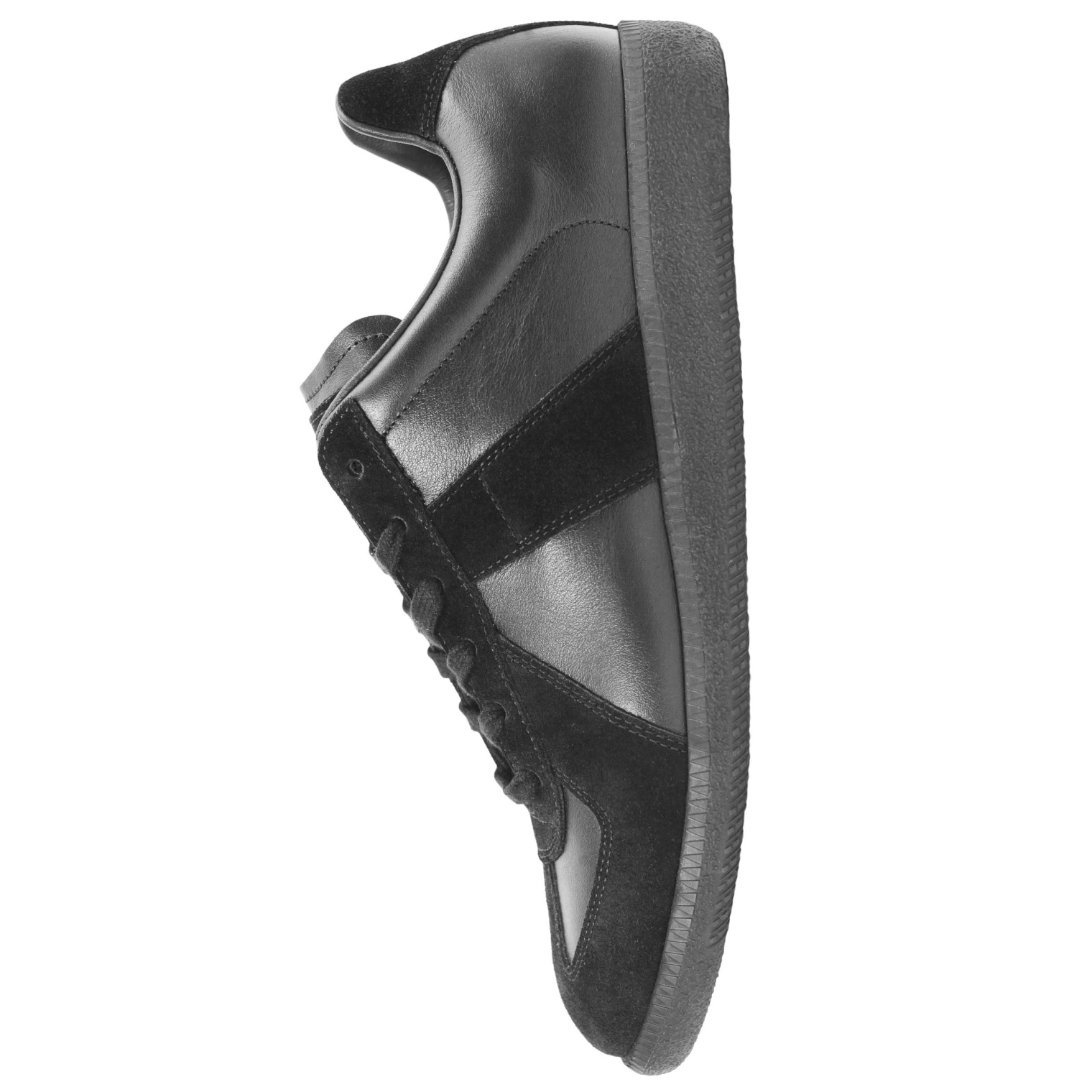 Maison Margiela Black Leather Replica Sneakers