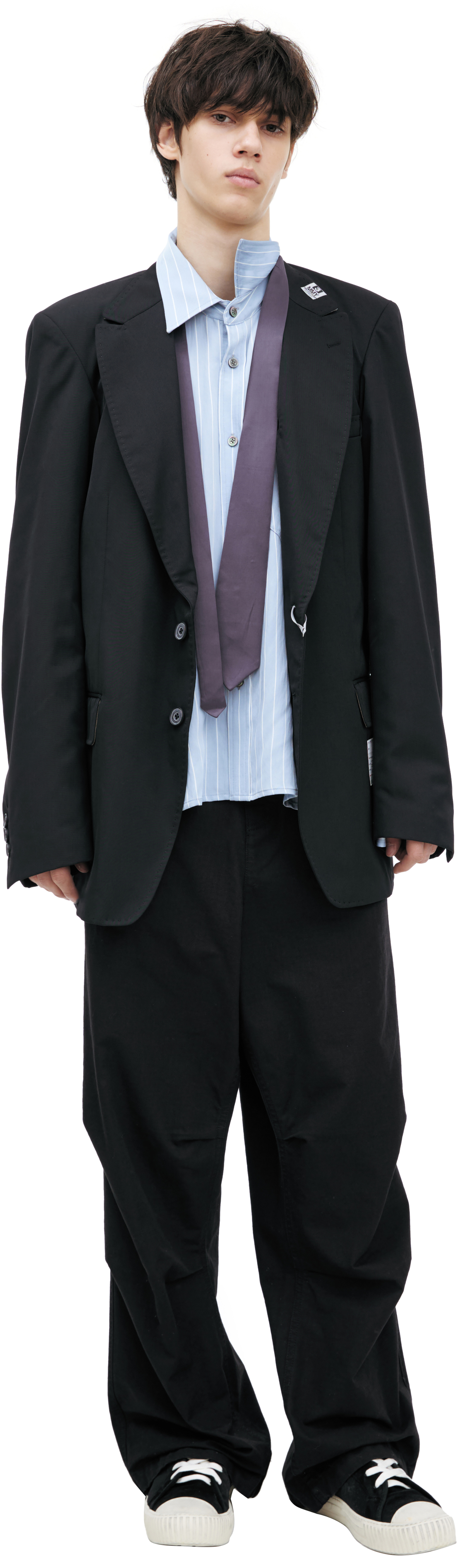 Maison Mihara Yasuhiro jacket with a sewn-in shirt