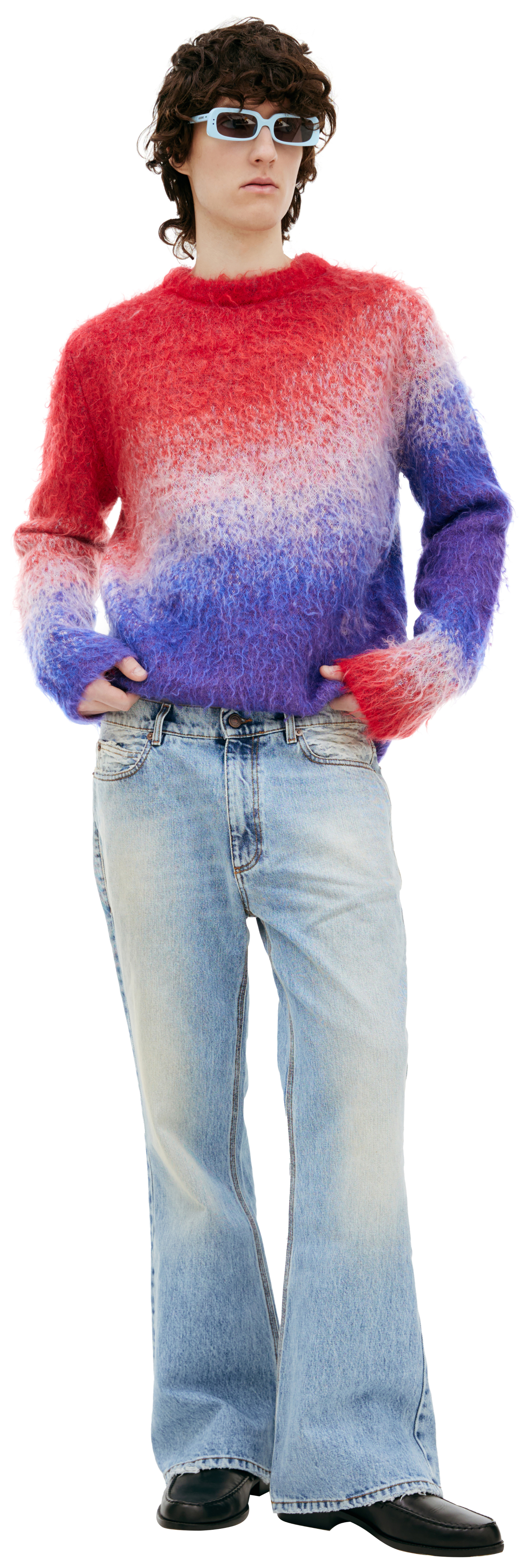 ERL Slouchy jeans with seams