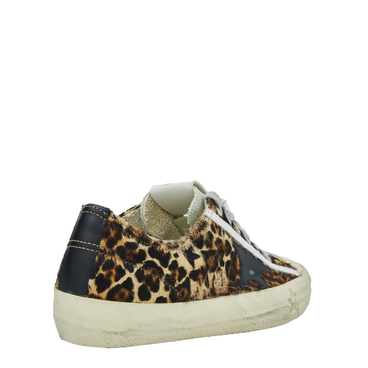 Golden Goose V-Star leopard sneakers