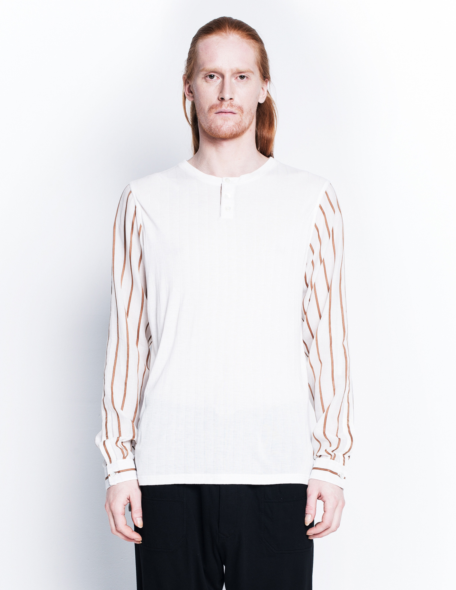Ann Demeulemeester Long sleeve henley shirt