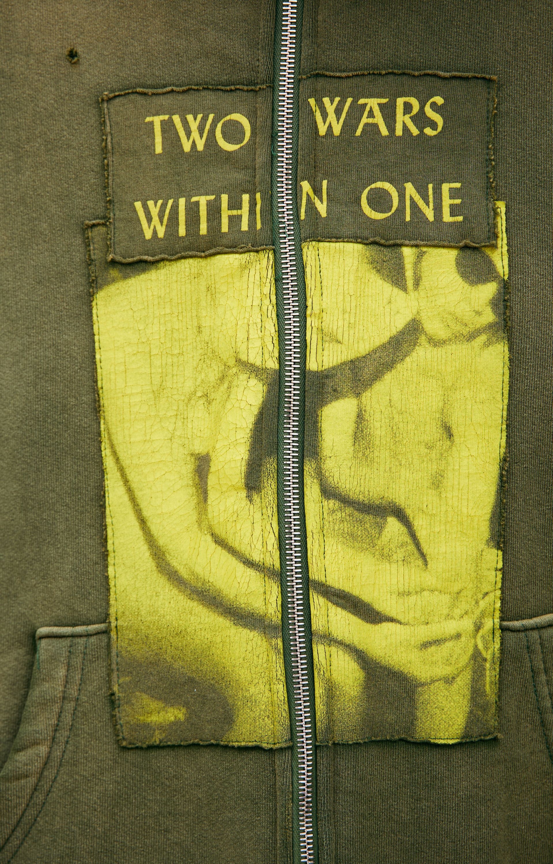 Enfants Riches Déprimés Khaki zippered hoodie