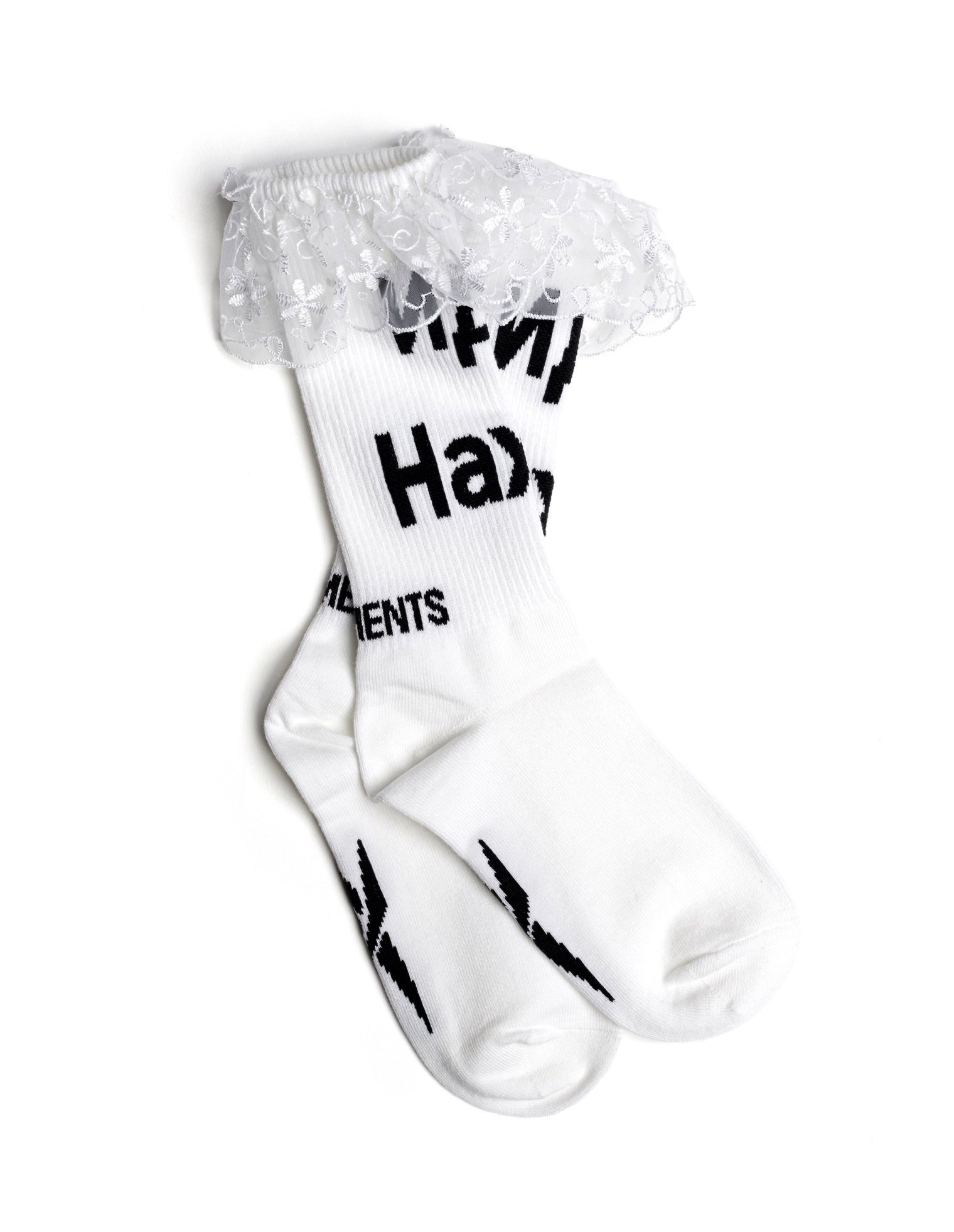 VETEMENTS White Ruffled Socks