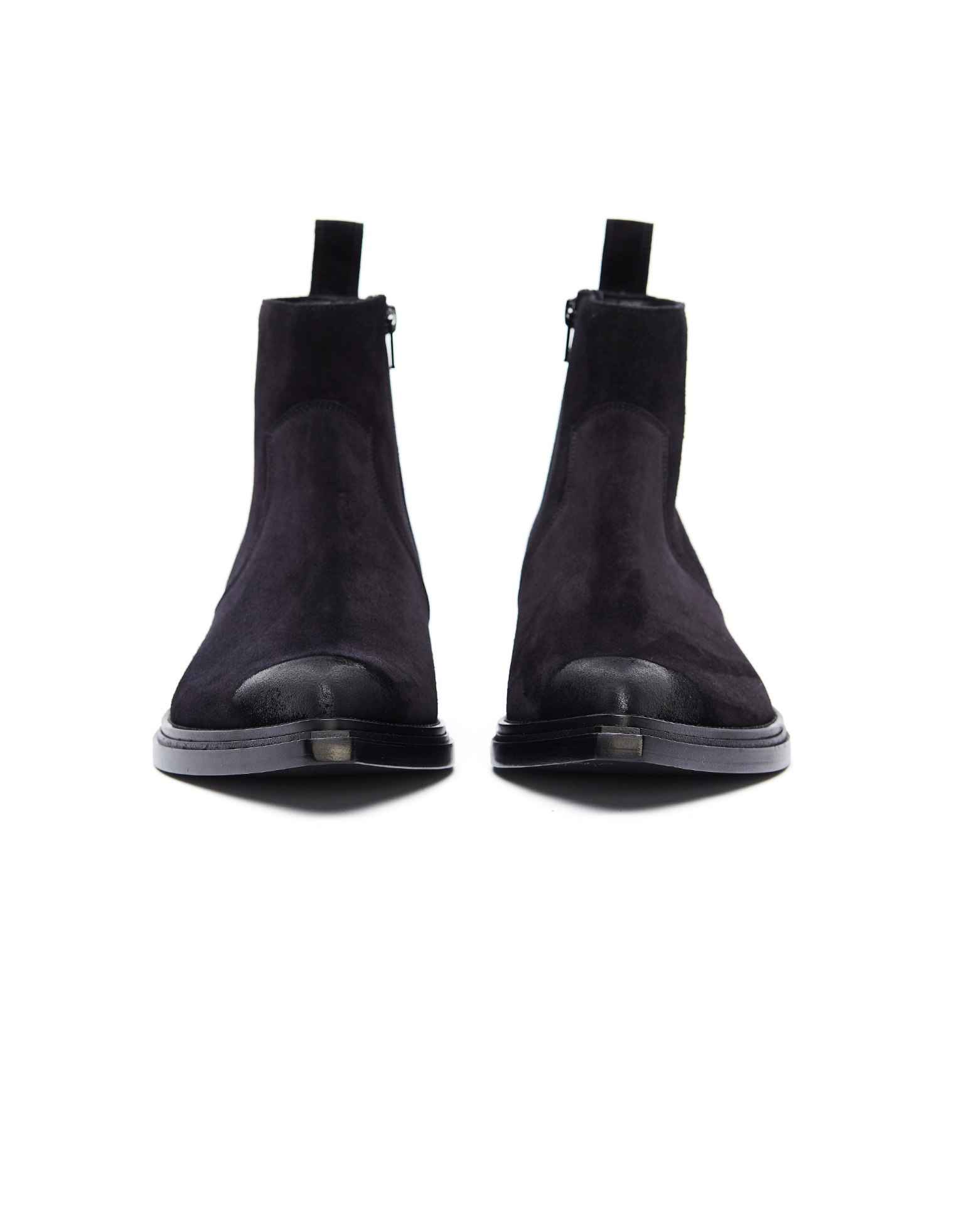 Balenciaga Black Suede Santiag Boots
