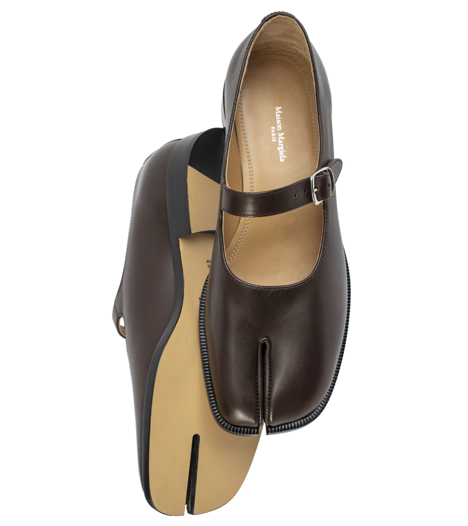 Maison Margiela Tabi Mary-Jany shoes in brown