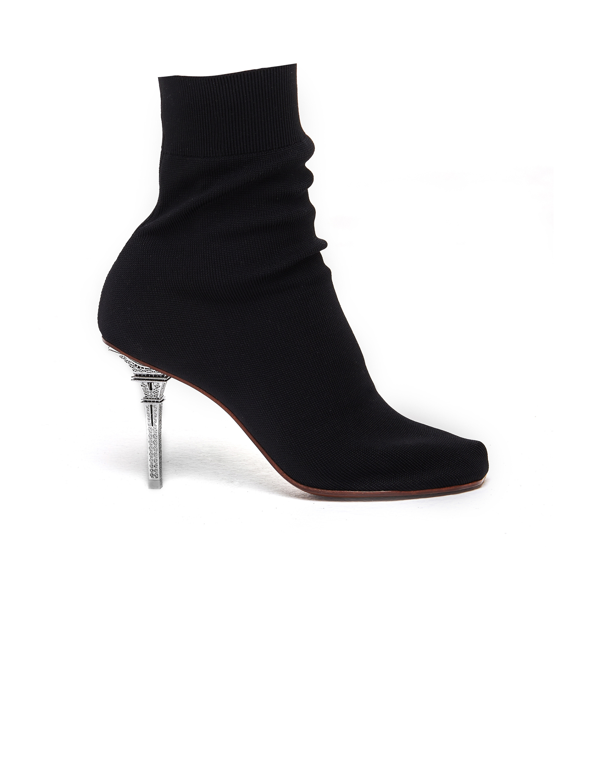 VETEMENTS Black Eiffel Tower Ankle Boots