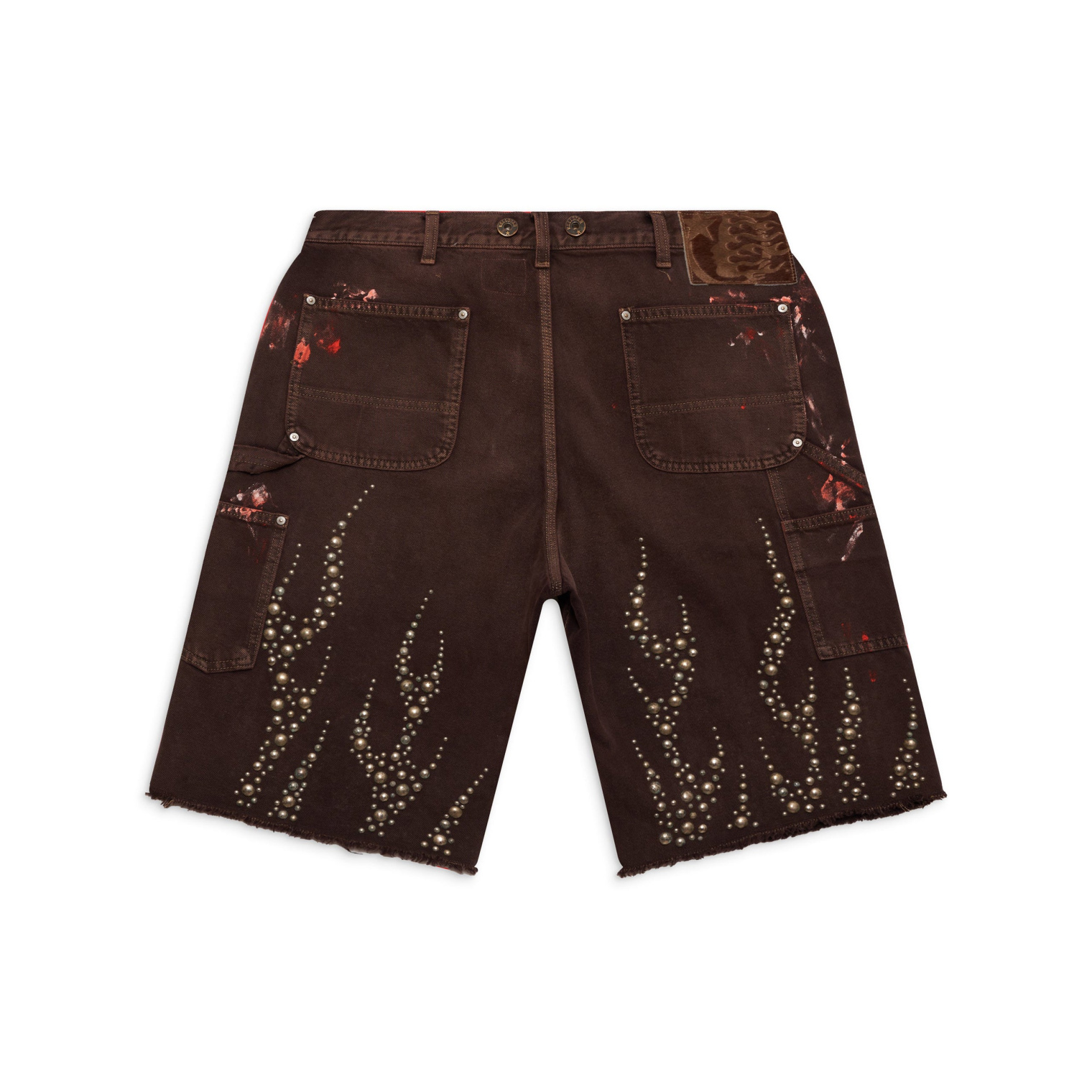 Hellstar Studded Denim Shorts