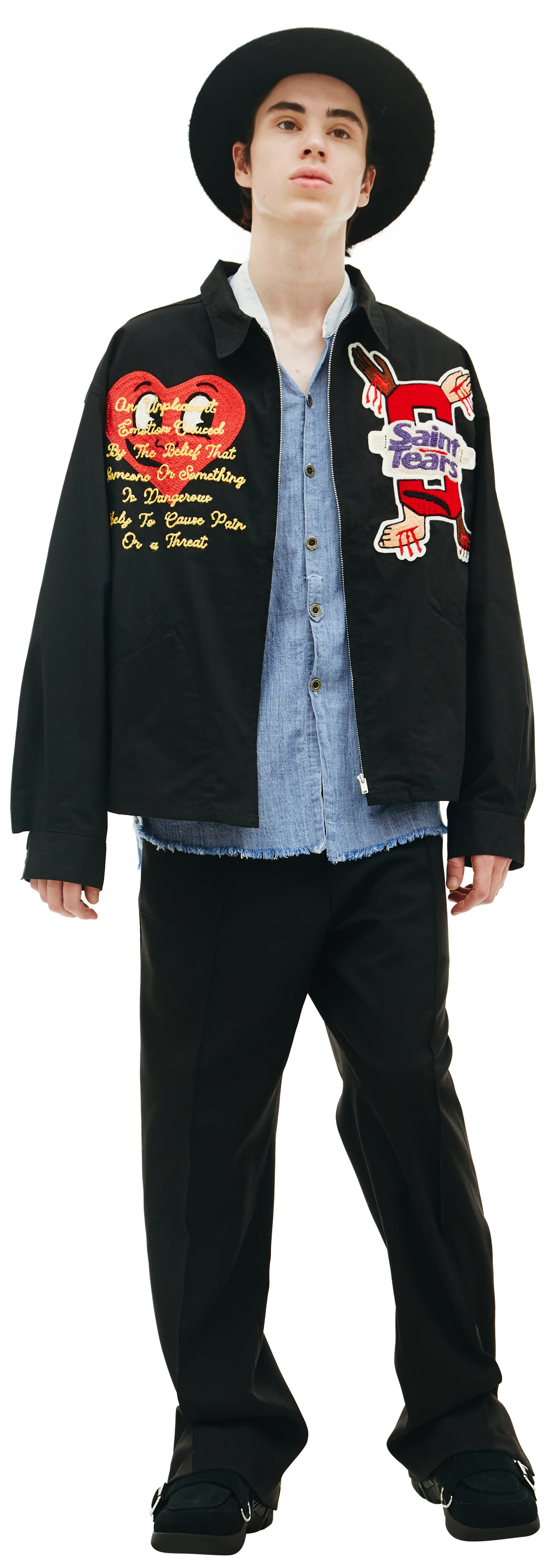 Saint Michael Denim Tears x Saint Michael  embroidered Jacket