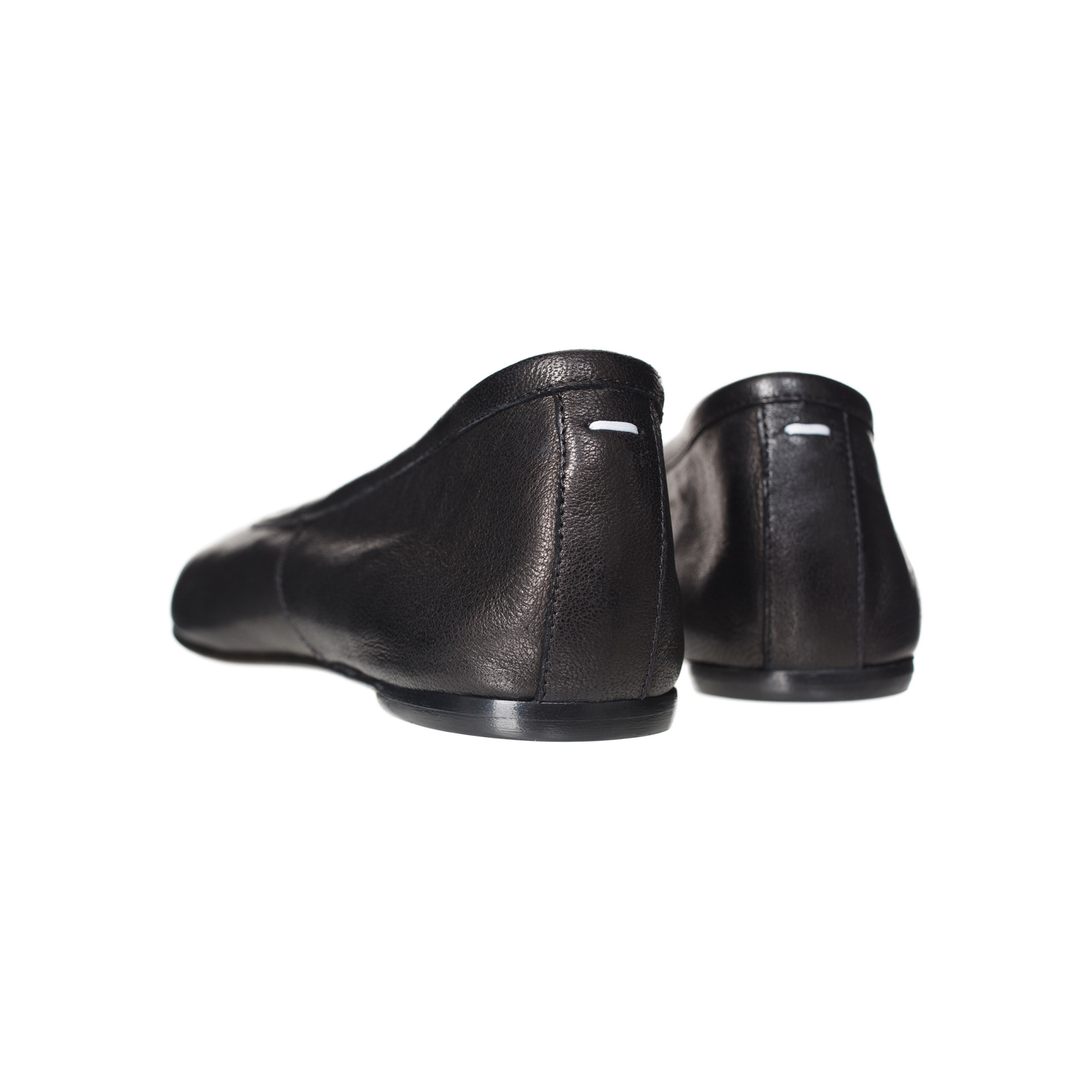 Maison Margiela Black Leather Tabi Ballerinas