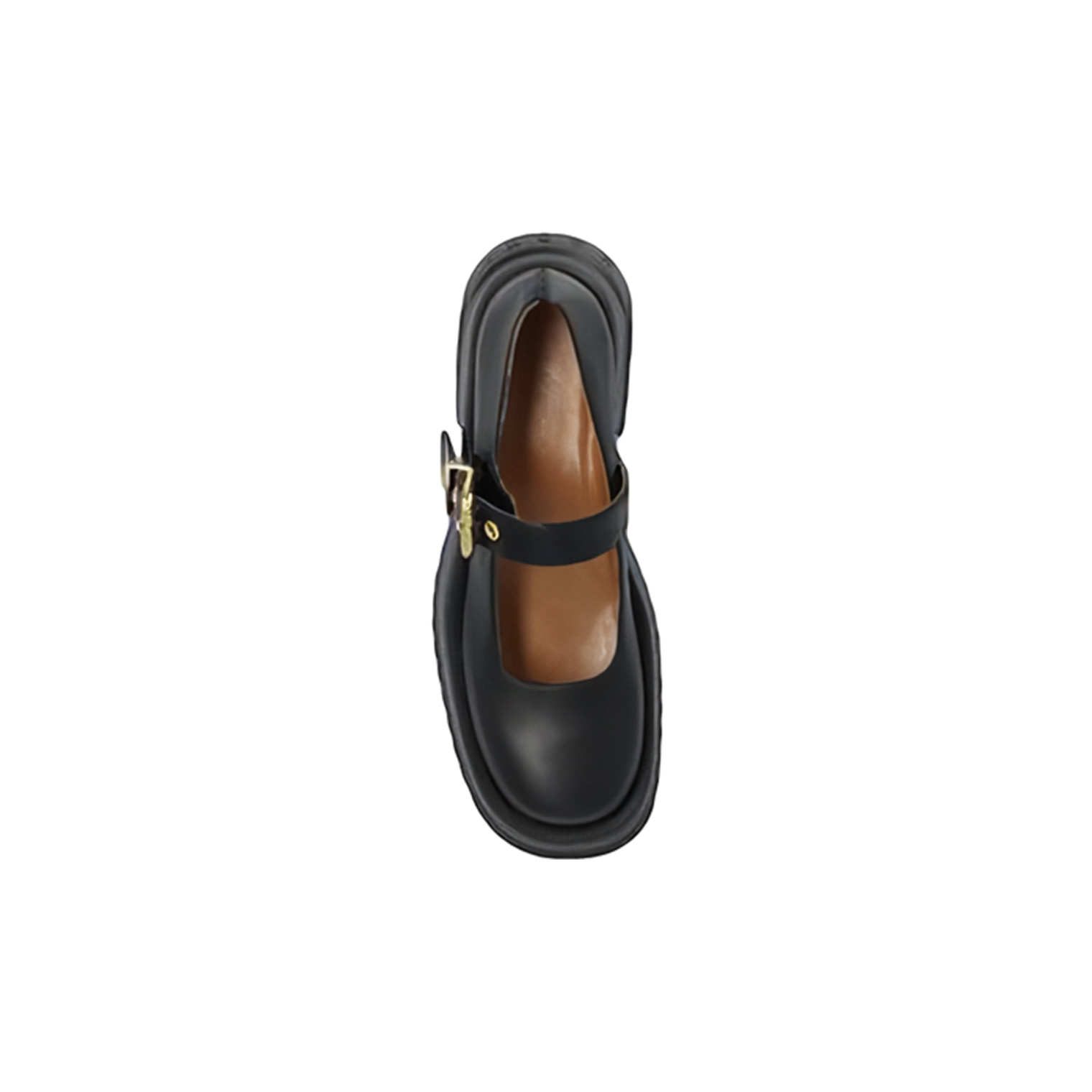Marni Leather Mary Jane With Platform Sole