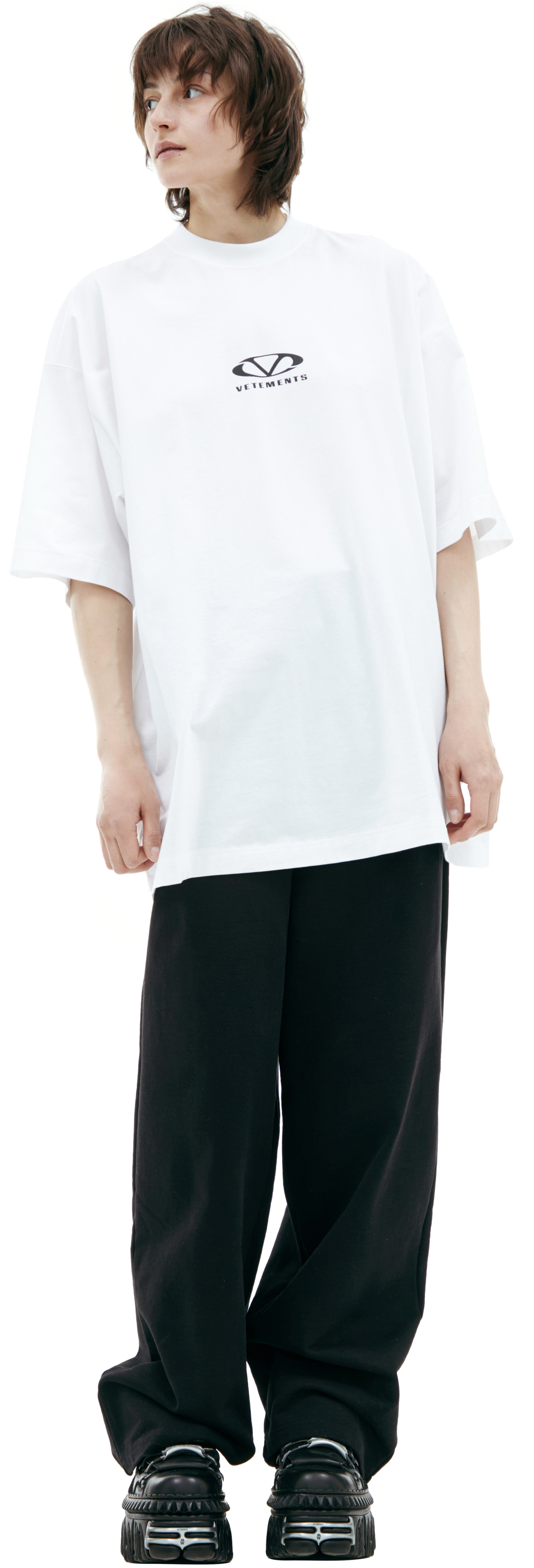 VETEMENTS White cotton T-shirt