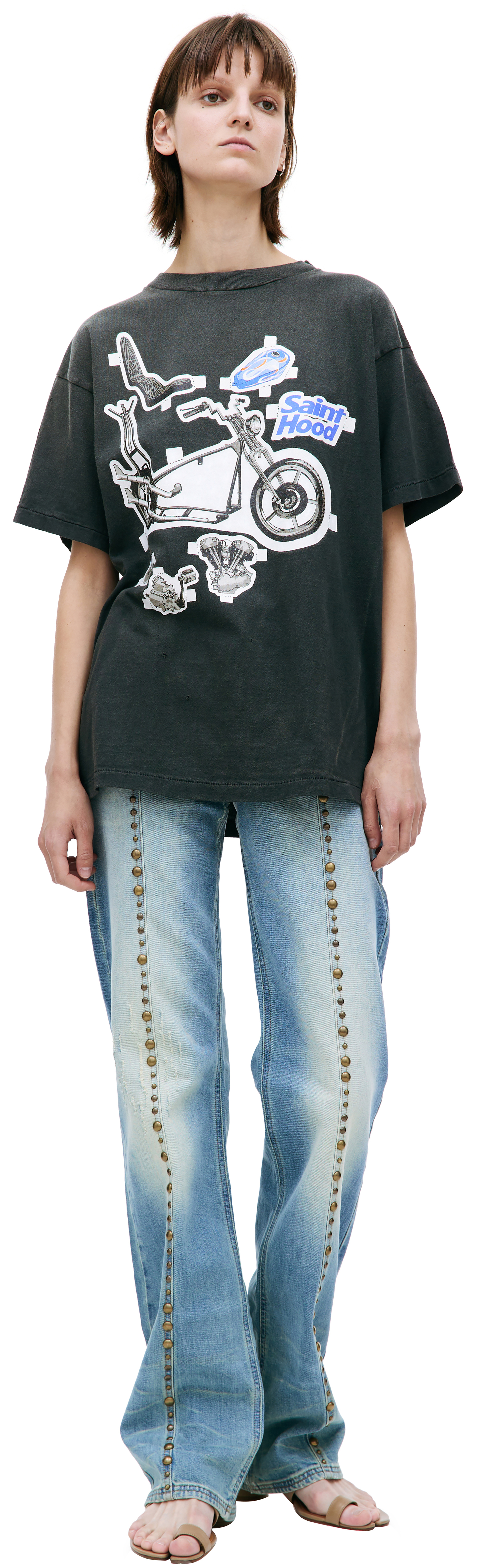 Saint Michael Saint Michael x Neighborhood printed t-shirt