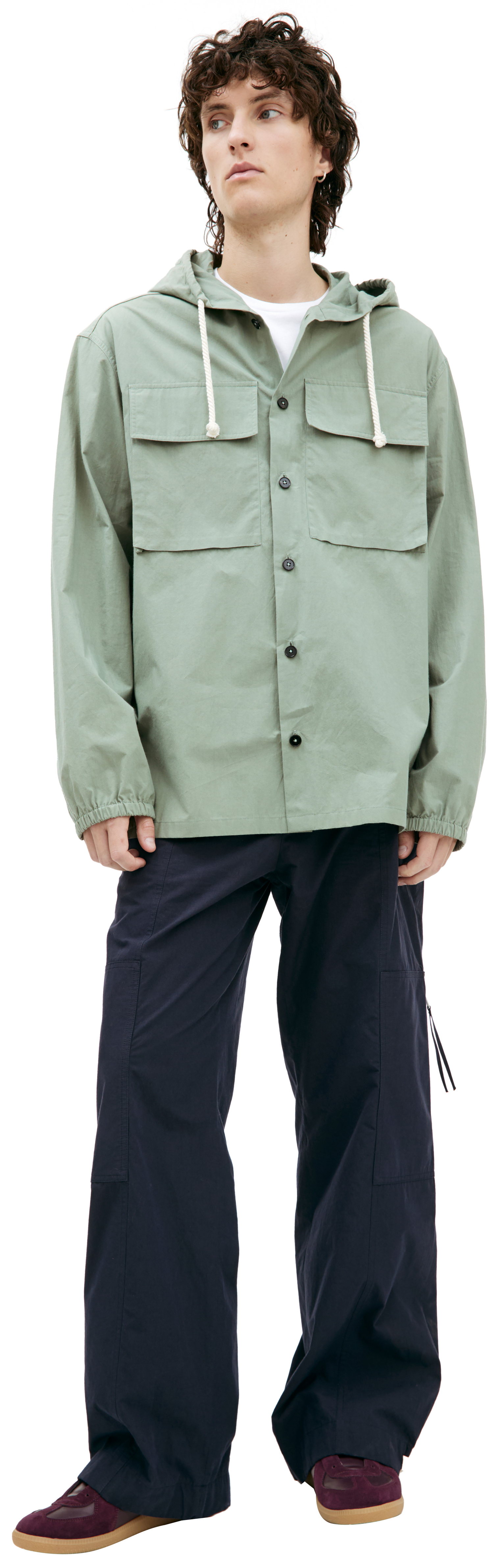 Jil Sander Hooded Cotton Shirt