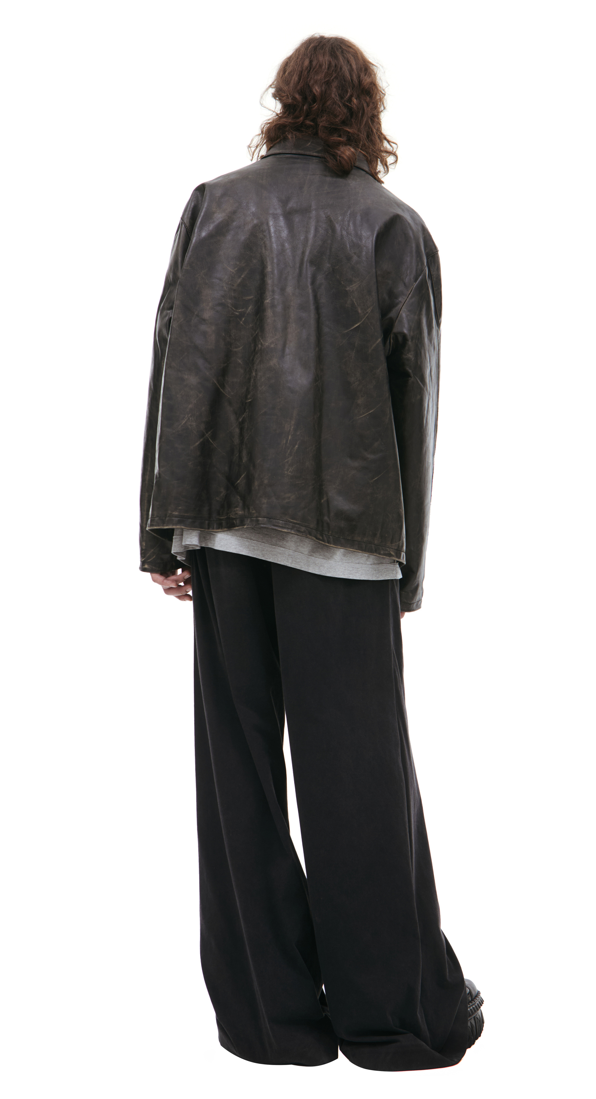 VETEMENTS Black leather jacket