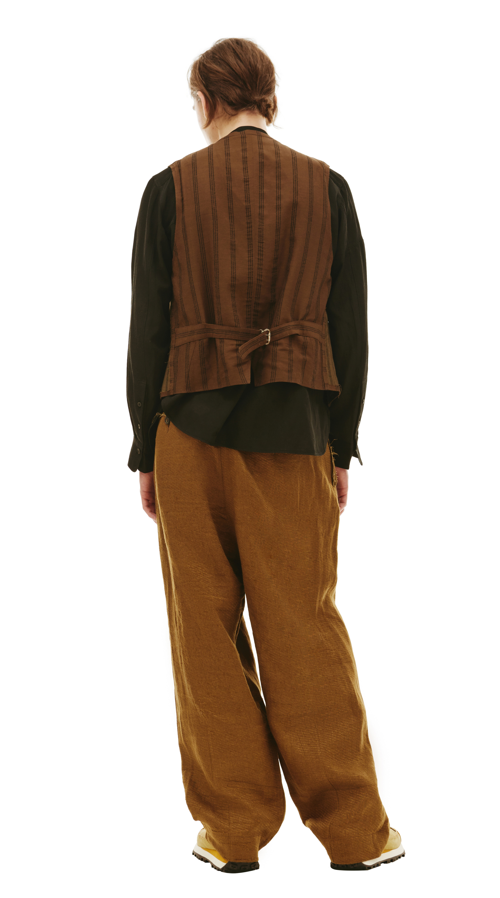 Ziggy Chen Striped Combination Vest