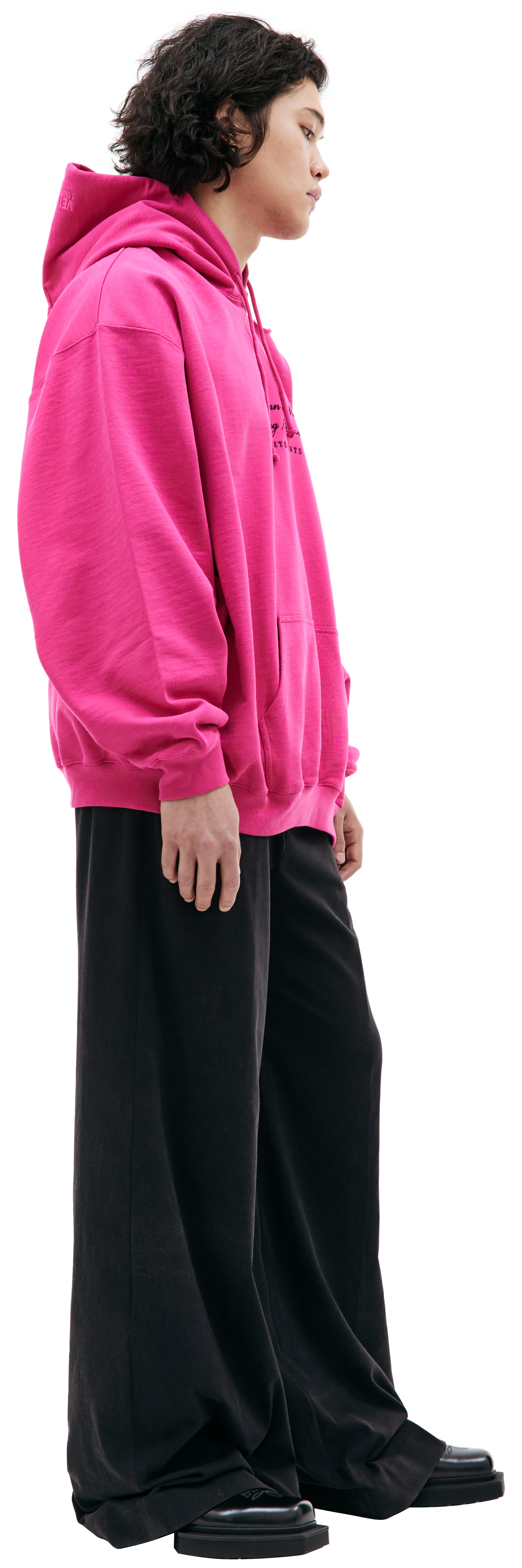 VETEMENTS Pink oversized hoodie
